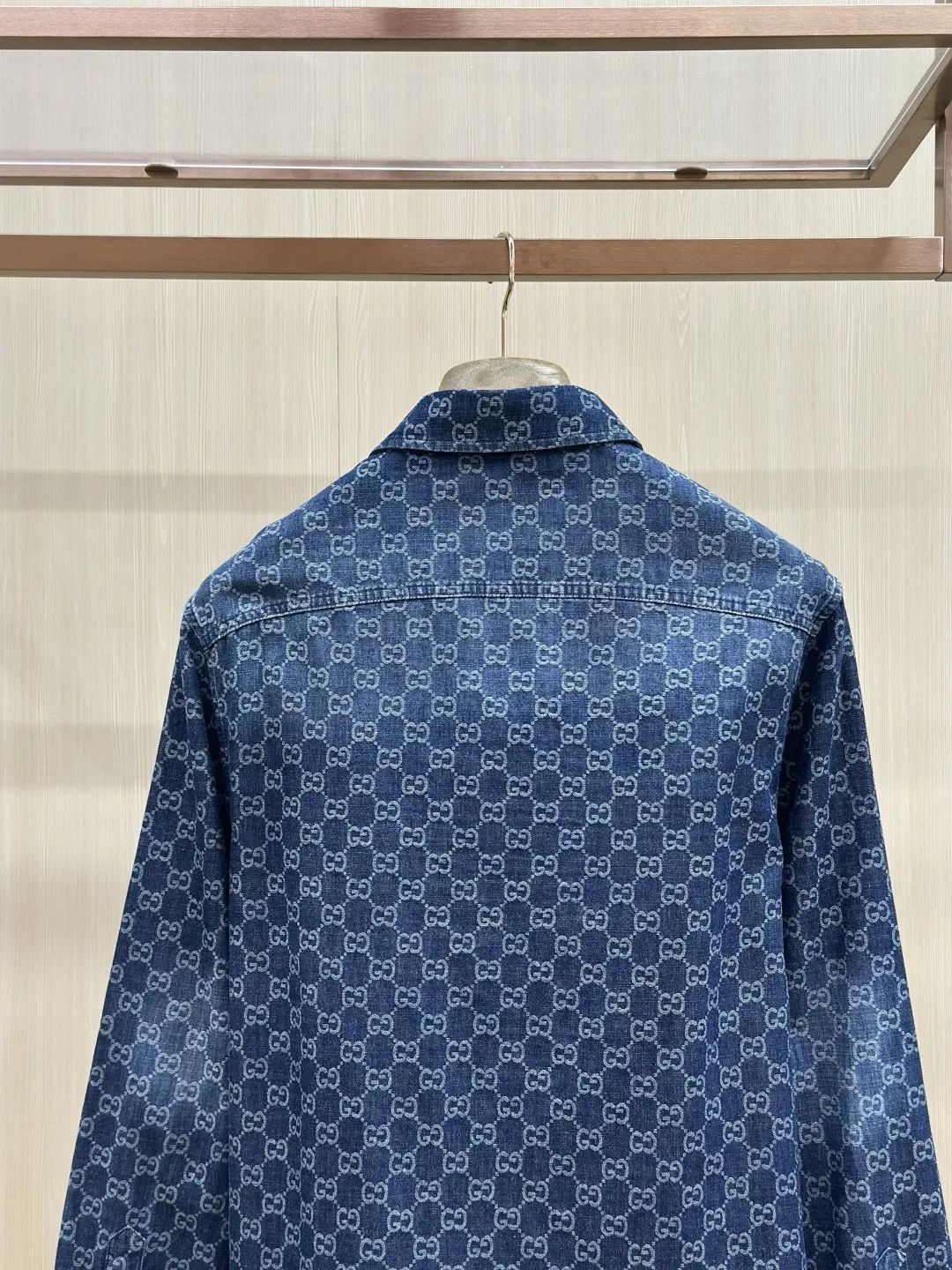GG Monogram Jacquard Denim Shirt D32019145 — view 9