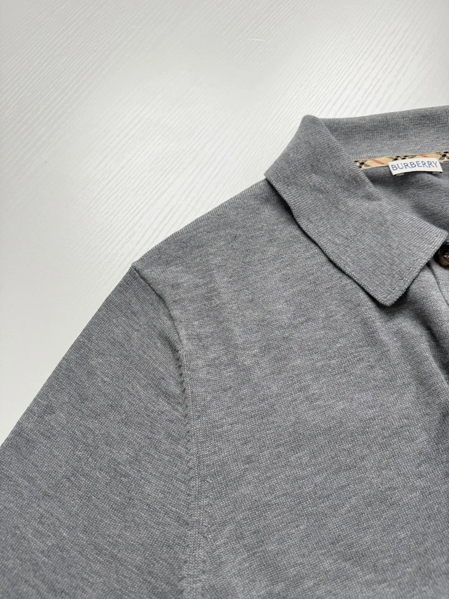 Embroidered Knight Logo Long-Sleeve Polo Shirt D32520707 — view 5