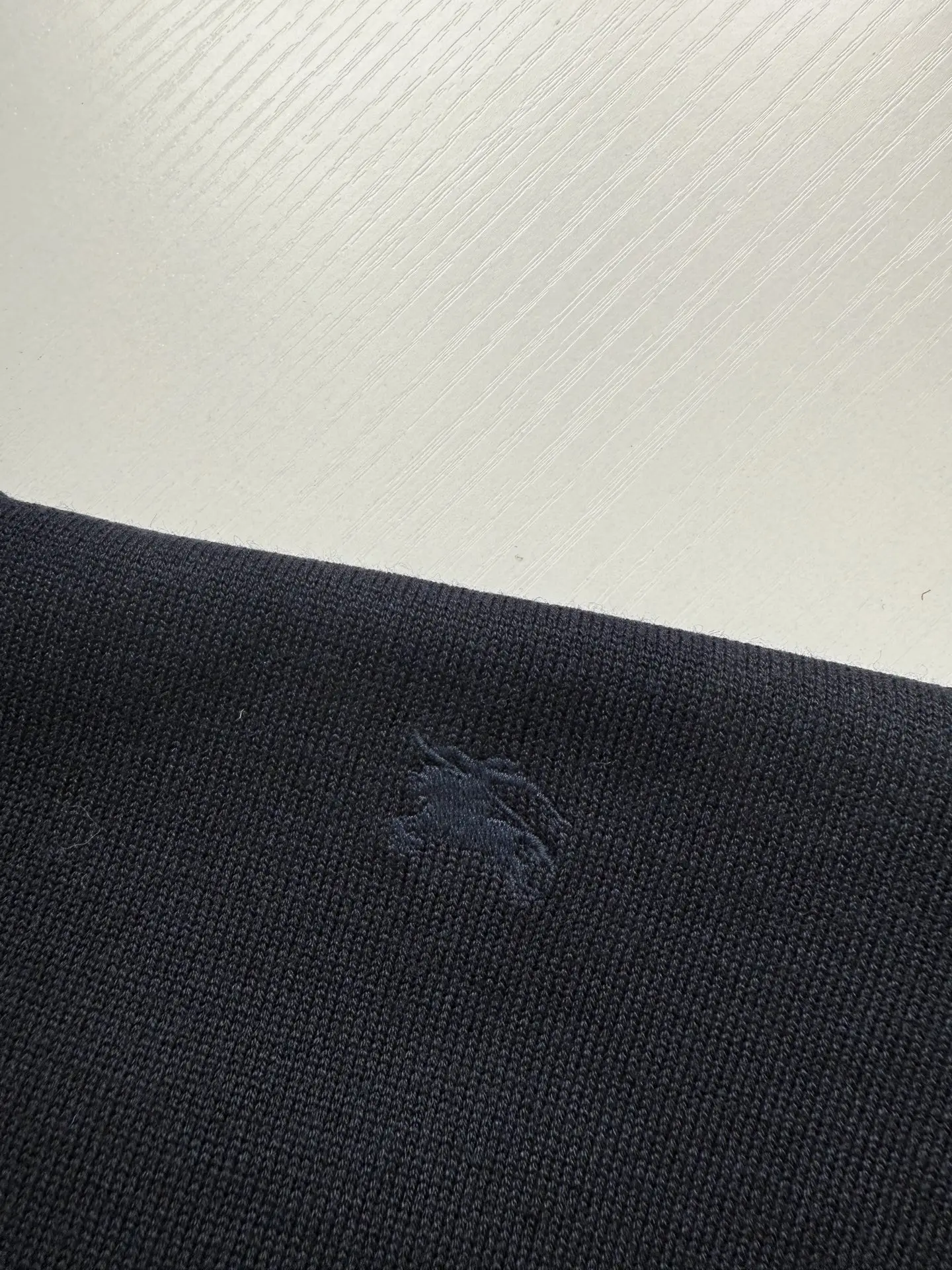 Embroidered Logo Long-Sleeve Knit Polo Shirt D32520706 — view 8