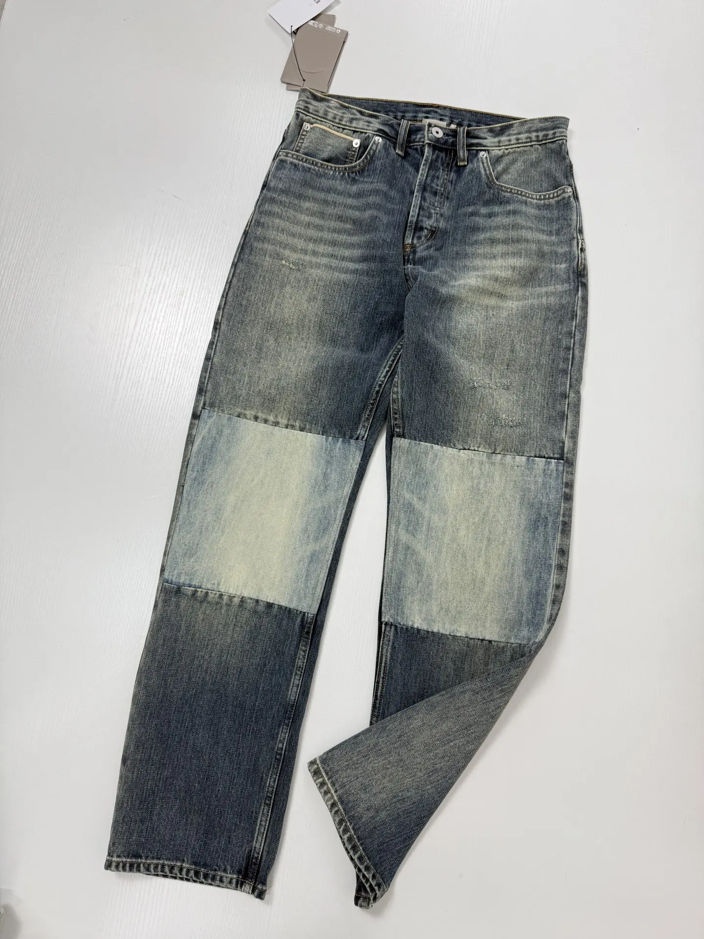 Patchwork Washed Wide-Leg Jeans D32520725 — view 3