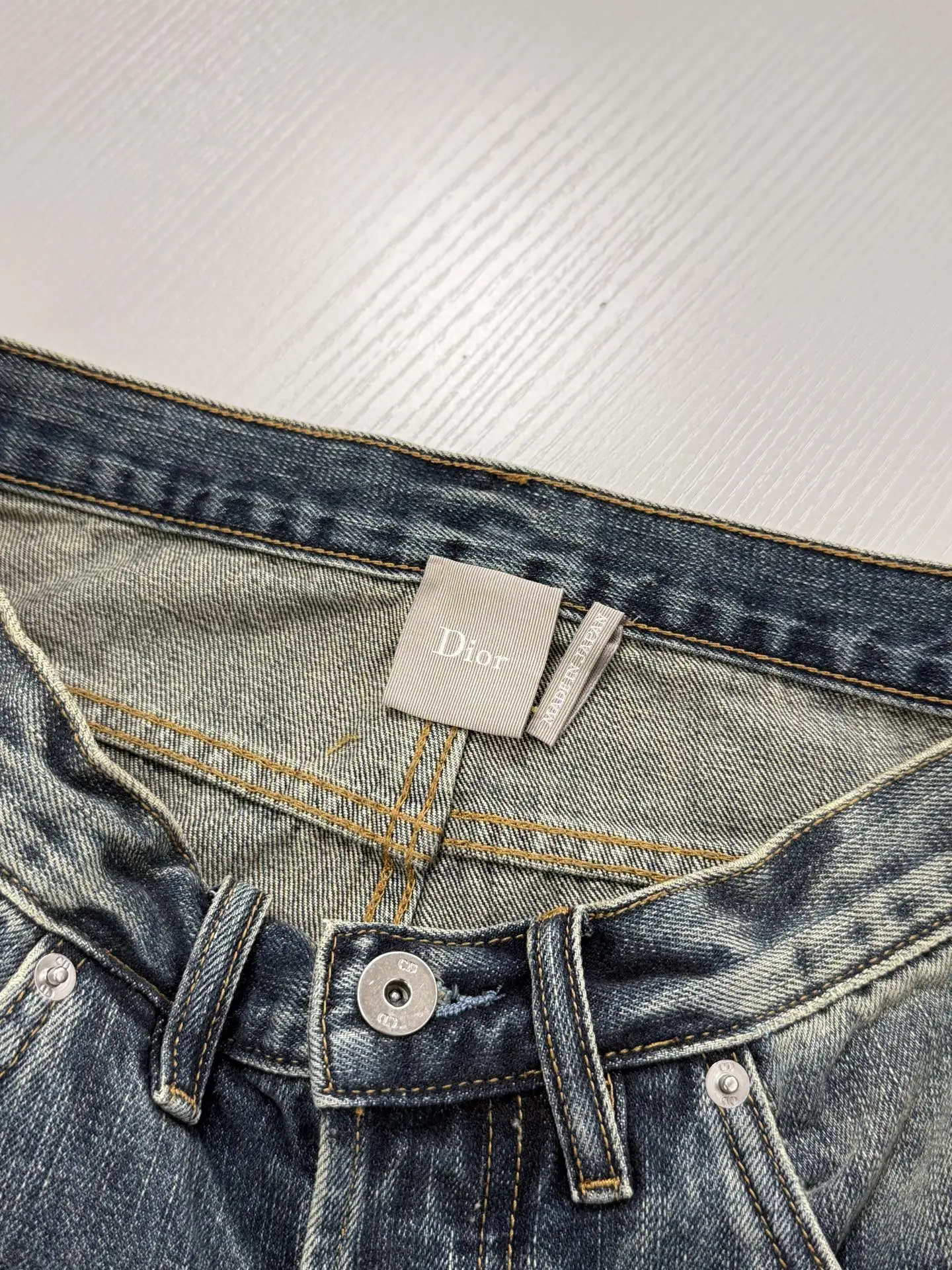 Patchwork Washed Wide-Leg Jeans D32520725 — view 6