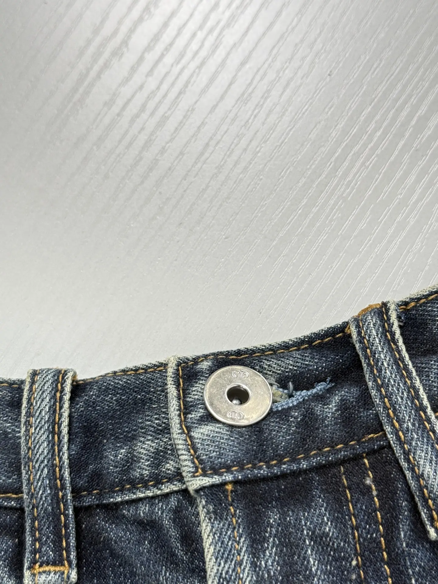 Patchwork Washed Wide-Leg Jeans D32520725 — view 7