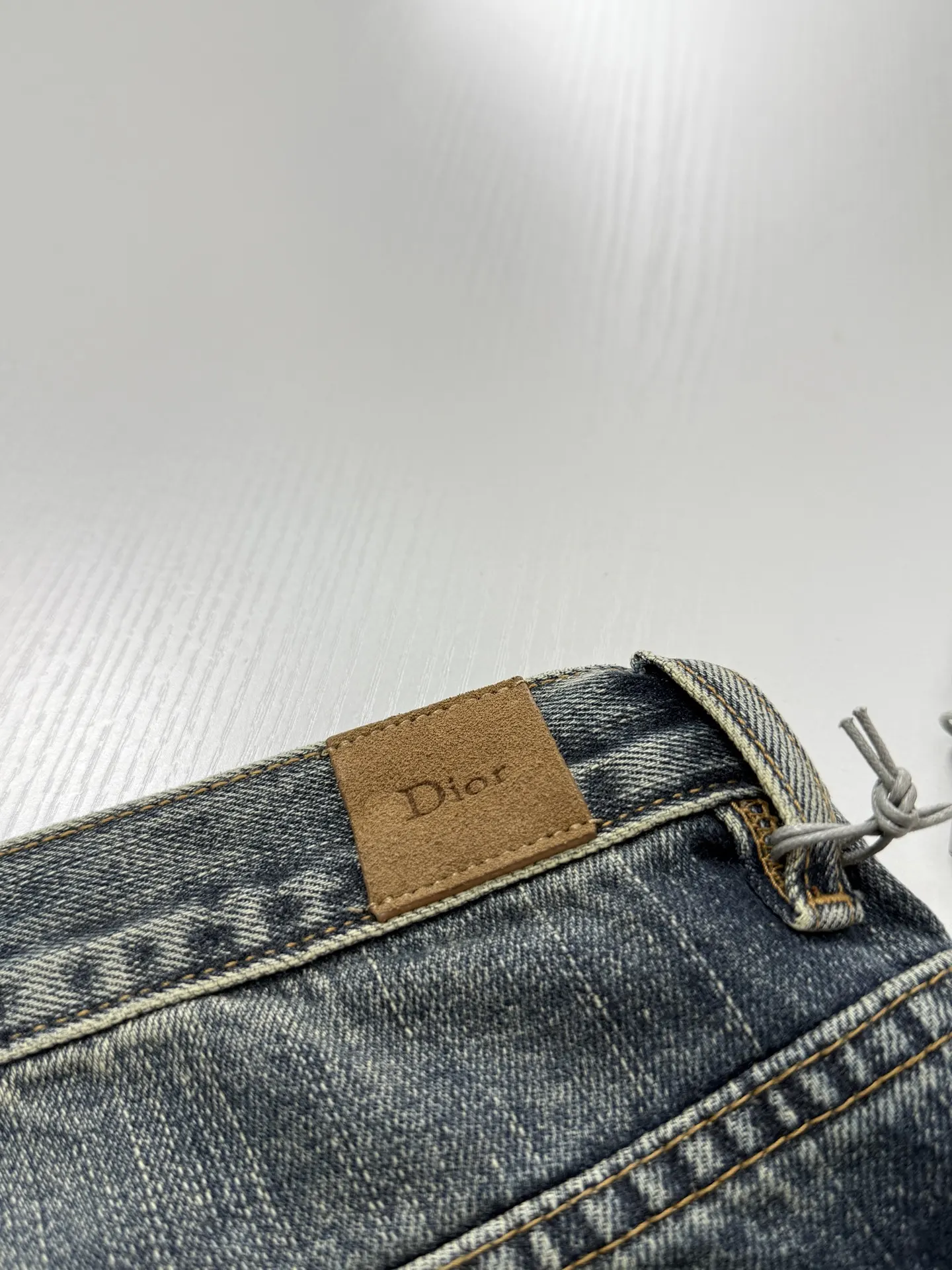 Patchwork Washed Wide-Leg Jeans D32520725 — view 12