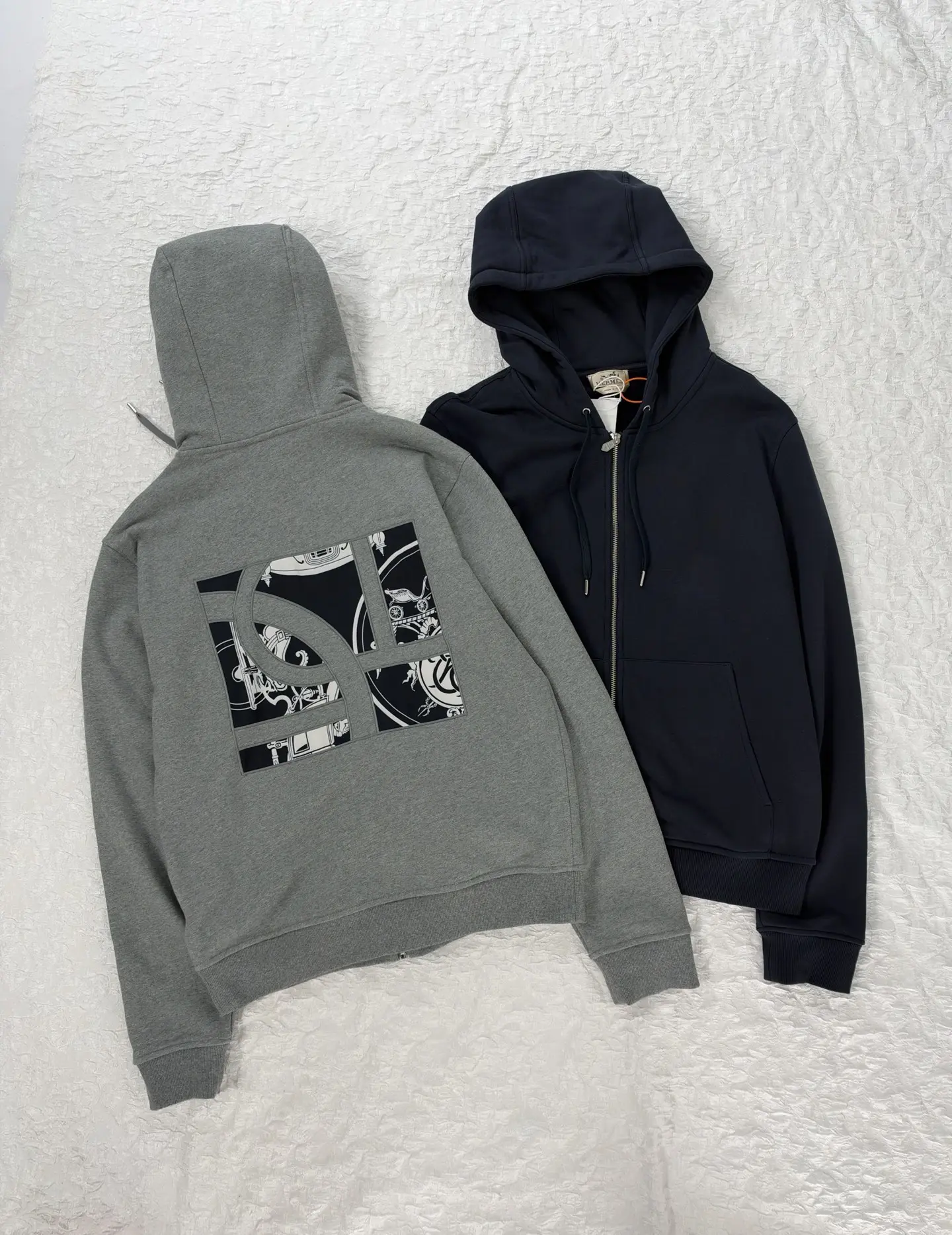 Patchwork Embroidered Zip-Up Hoodie D32519177 — view 4