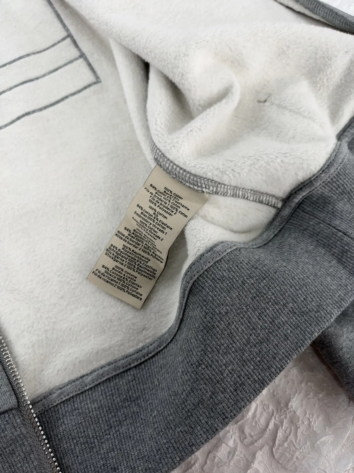 Patchwork Embroidered Zip-Up Hoodie D32519177 — view 10