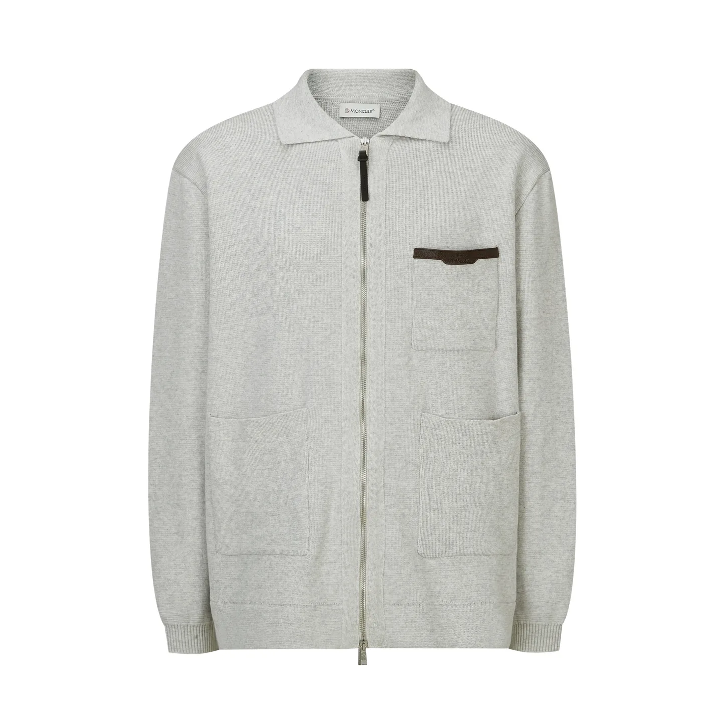 Moncler Zip-Up Wool-Blend Knit Cardigan D32519223