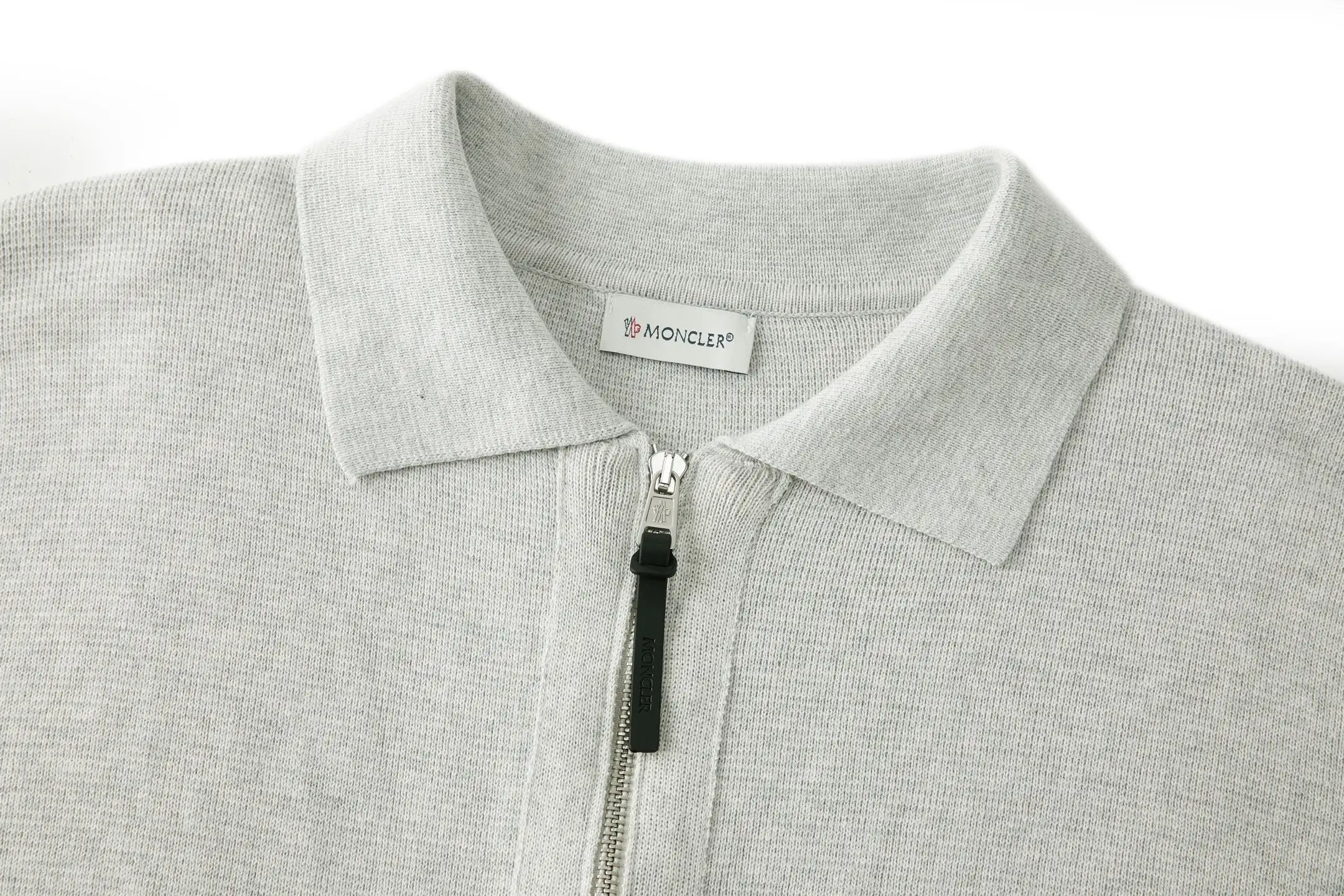Moncler Zip-Up Wool-Blend Knit Cardigan D32519223 — view 3