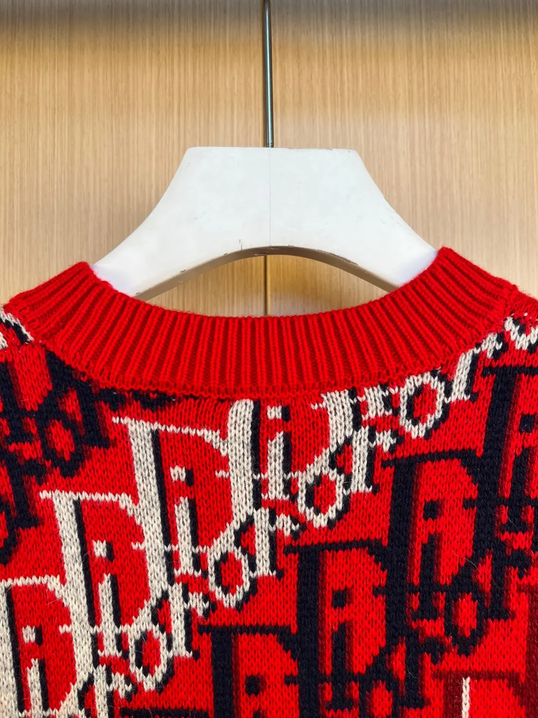 Oblique Jacquard Knit Crew-Neck Sweater D33019253 — view 7