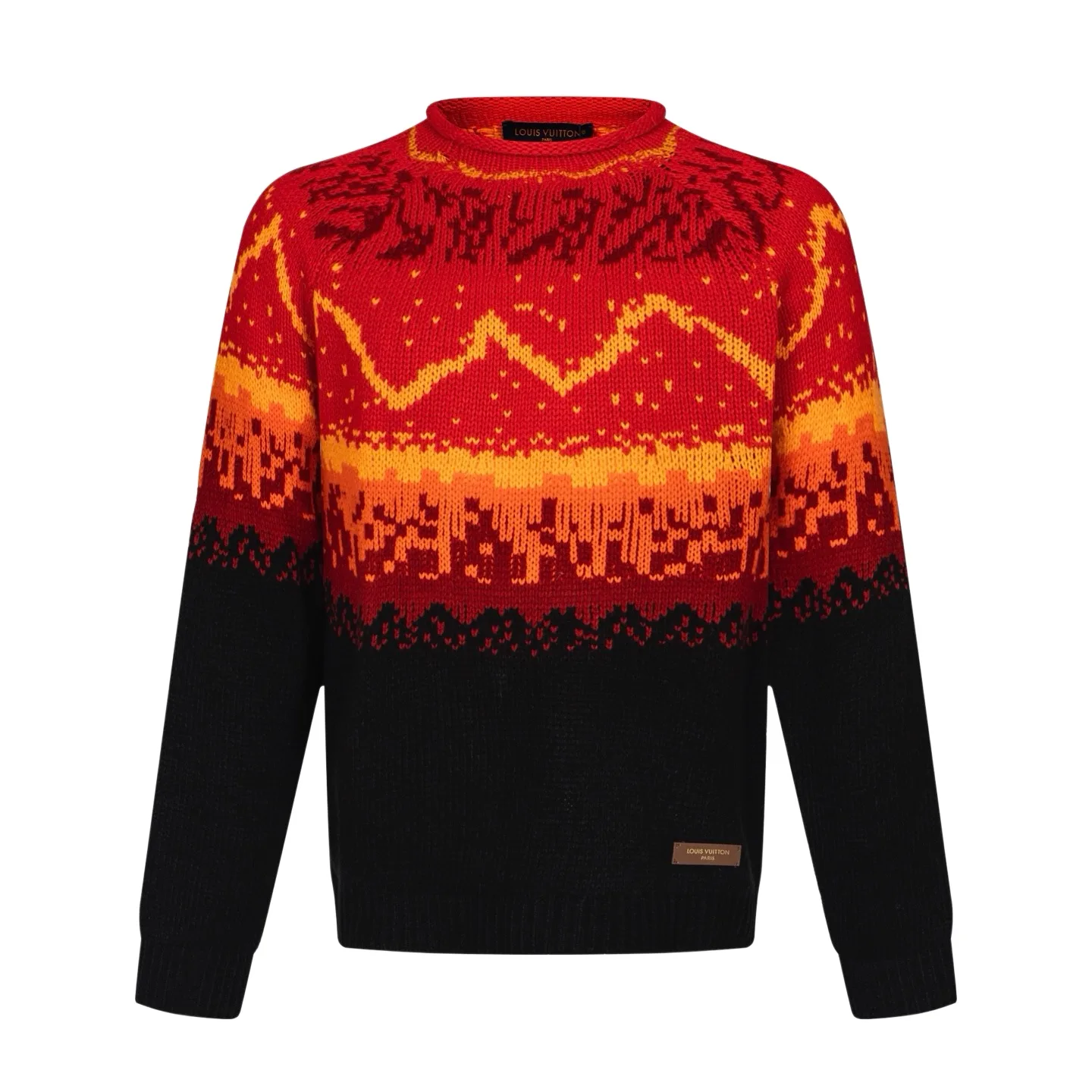Volcano Fair Isle Gradient Wool Sweater D33021149