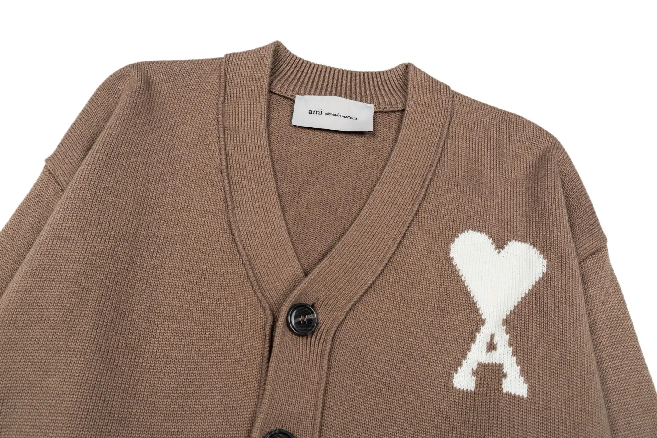 Ami de Coeur Wool V-Neck Cardigan D33021127 — view 3