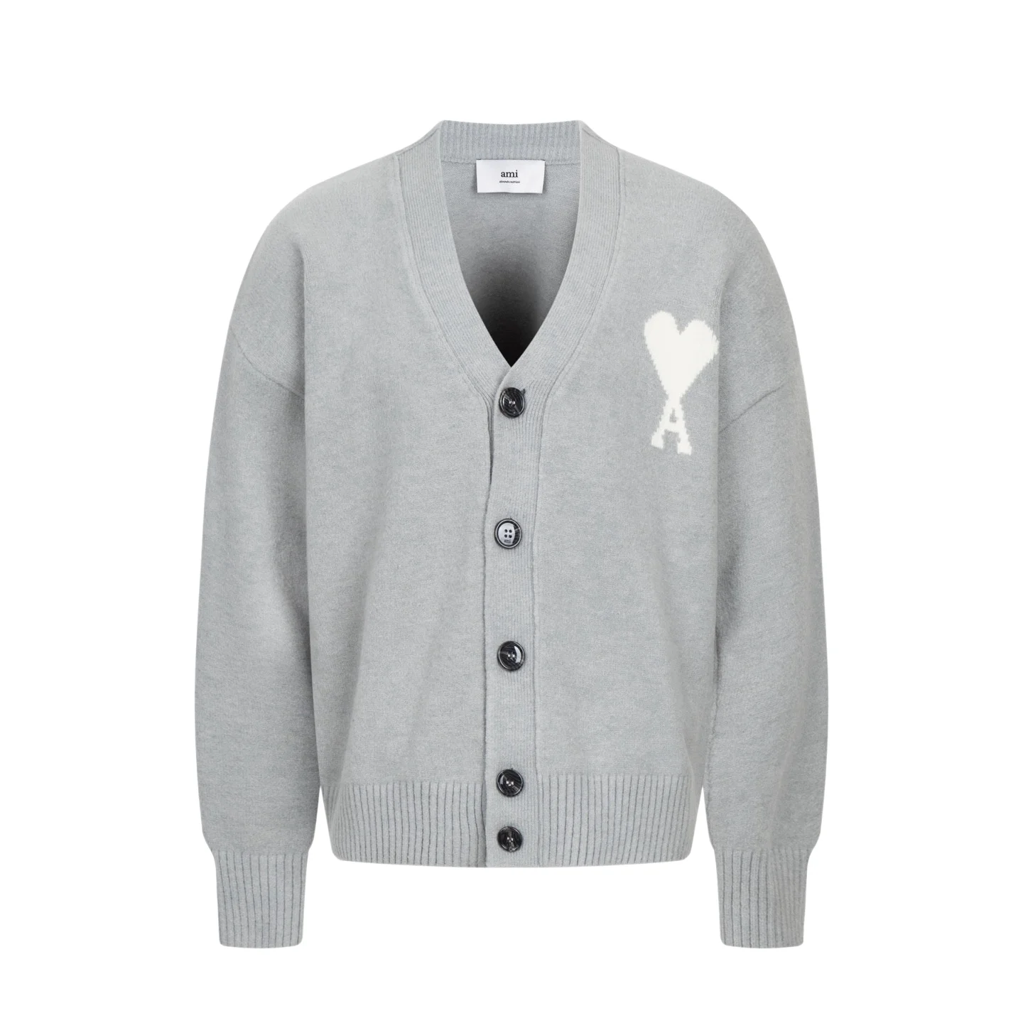 Ami de Coeur V-Neck Alpaca-Blend Cardigan D33021132