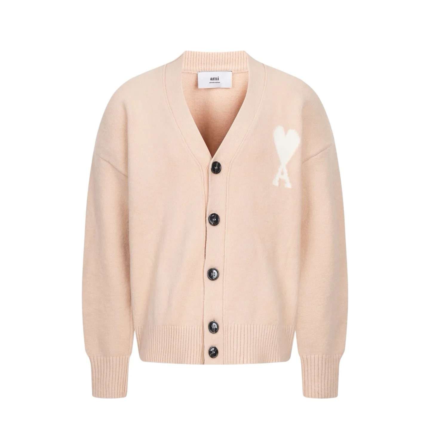 Ami de Coeur Alpaca-Blend V-Neck Cardigan D33021134