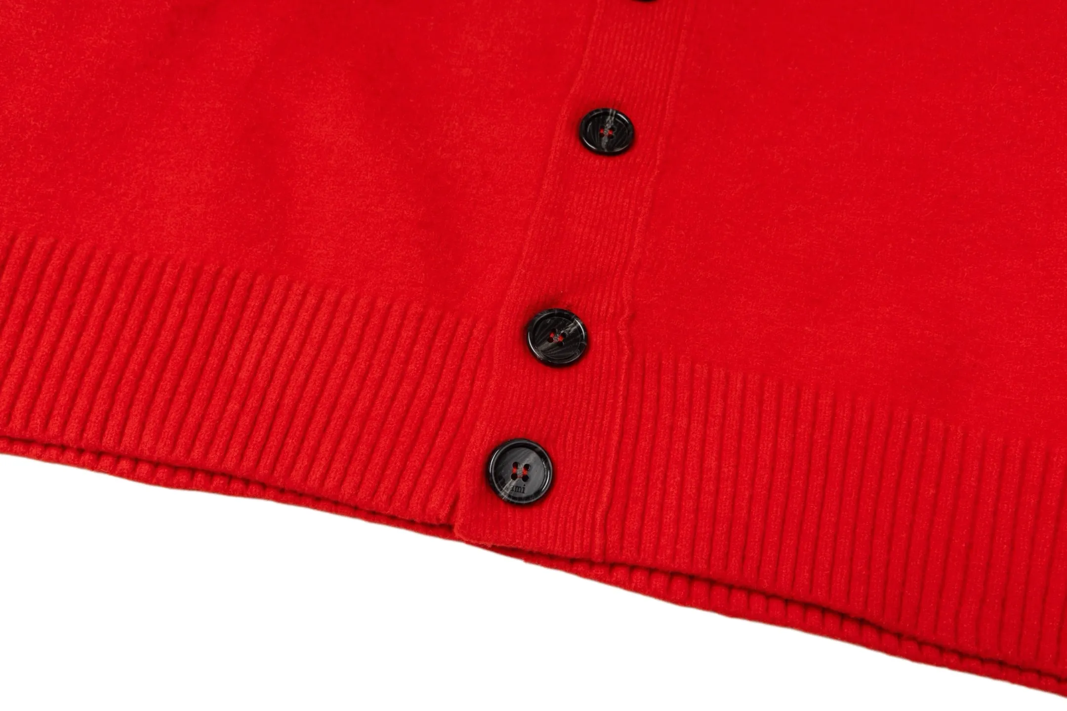 Ami de Coeur Intarsia V-Neck Cardigan D33021130 — view 8