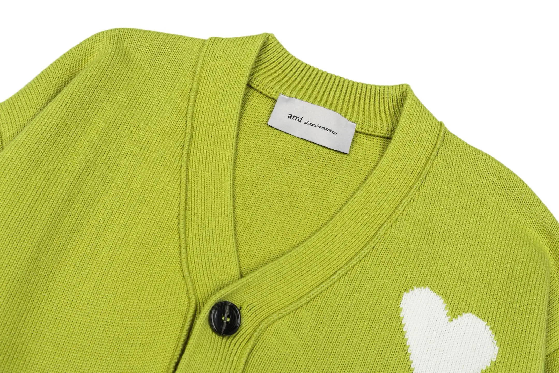 Ami de Coeur Intarsia Wool Cardigan D33021129 — view 3