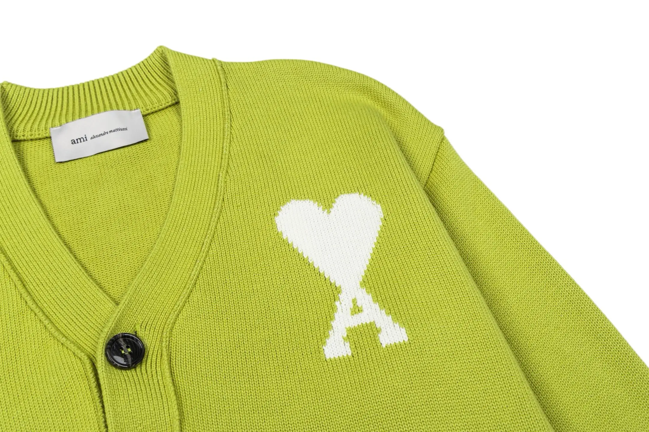 Ami de Coeur Intarsia Wool Cardigan D33021129 — view 4