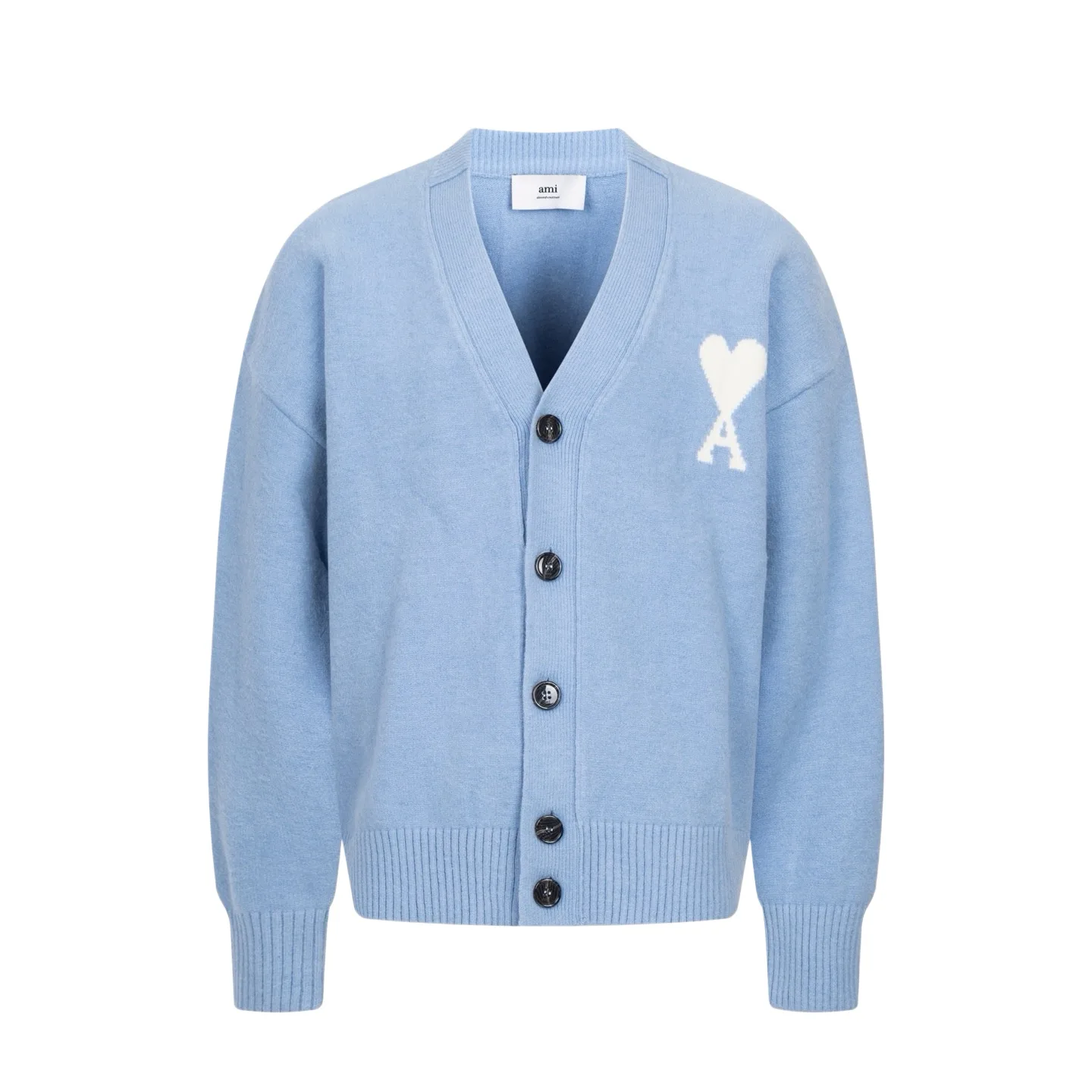 Ami de Coeur Alpaca-Blend V-Neck Cardigan D33021133