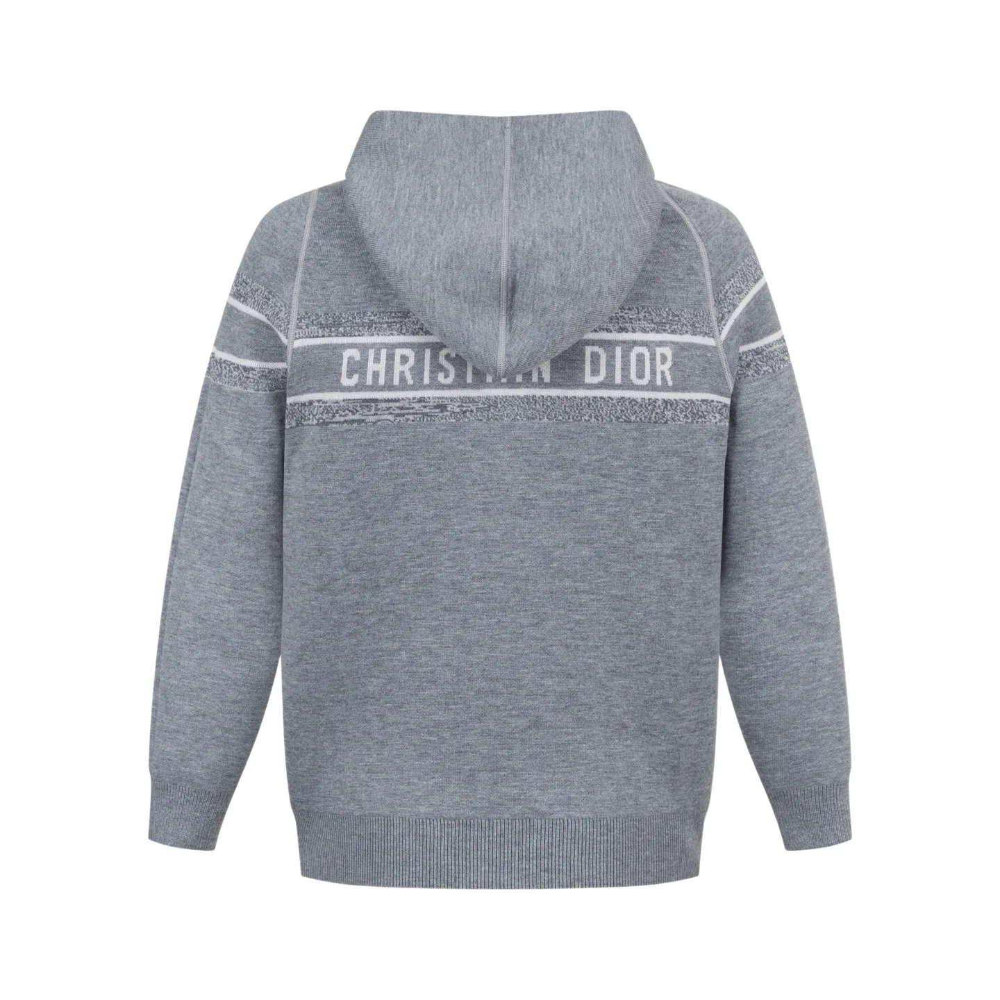 Oblique Reversible Cashmere-Blend Zip-Up Hoodie D33021213 — view 2