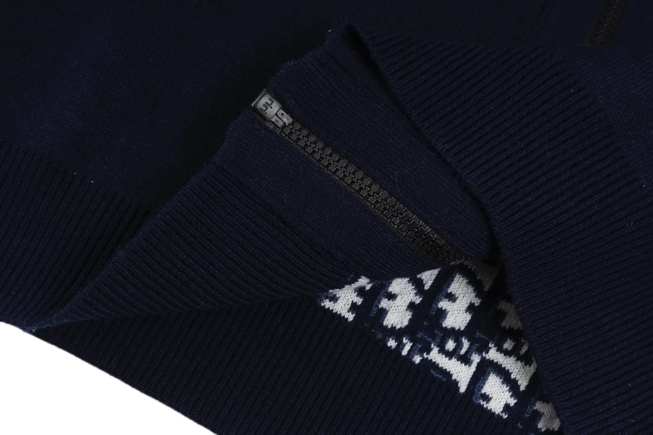 Reversible Oblique Cashmere-Blend Knit Hoodie D33021214 — view 9