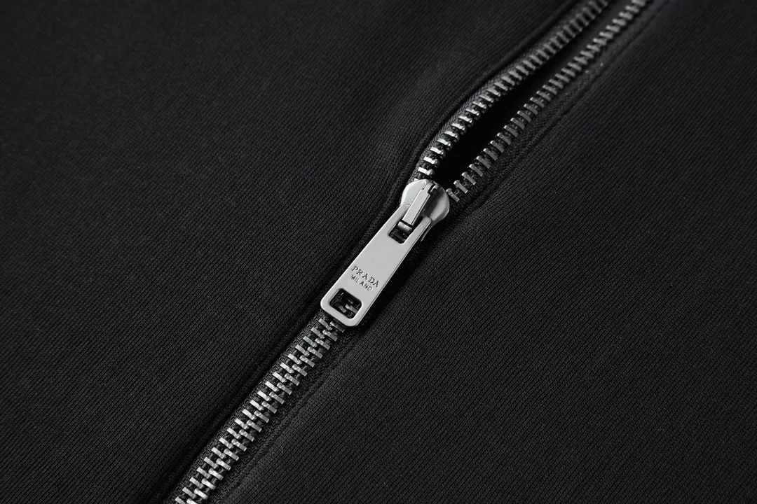 Nylon-Trimmed Mercerized Cotton Zip-Up Jacket D33021080 — view 5