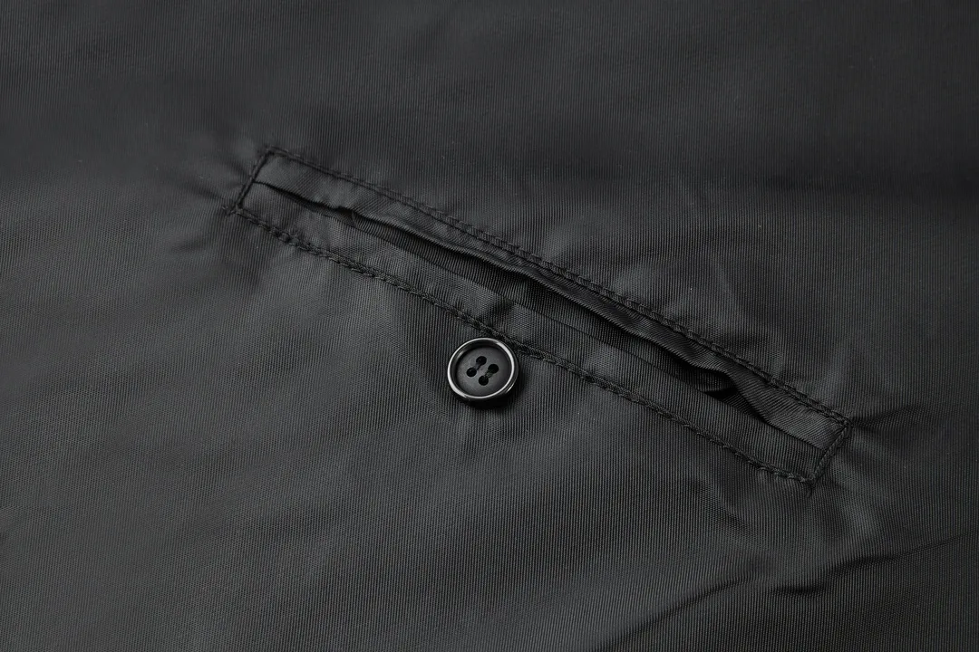Nylon-Trimmed Mercerized Cotton Zip-Up Jacket D33021080 — view 8