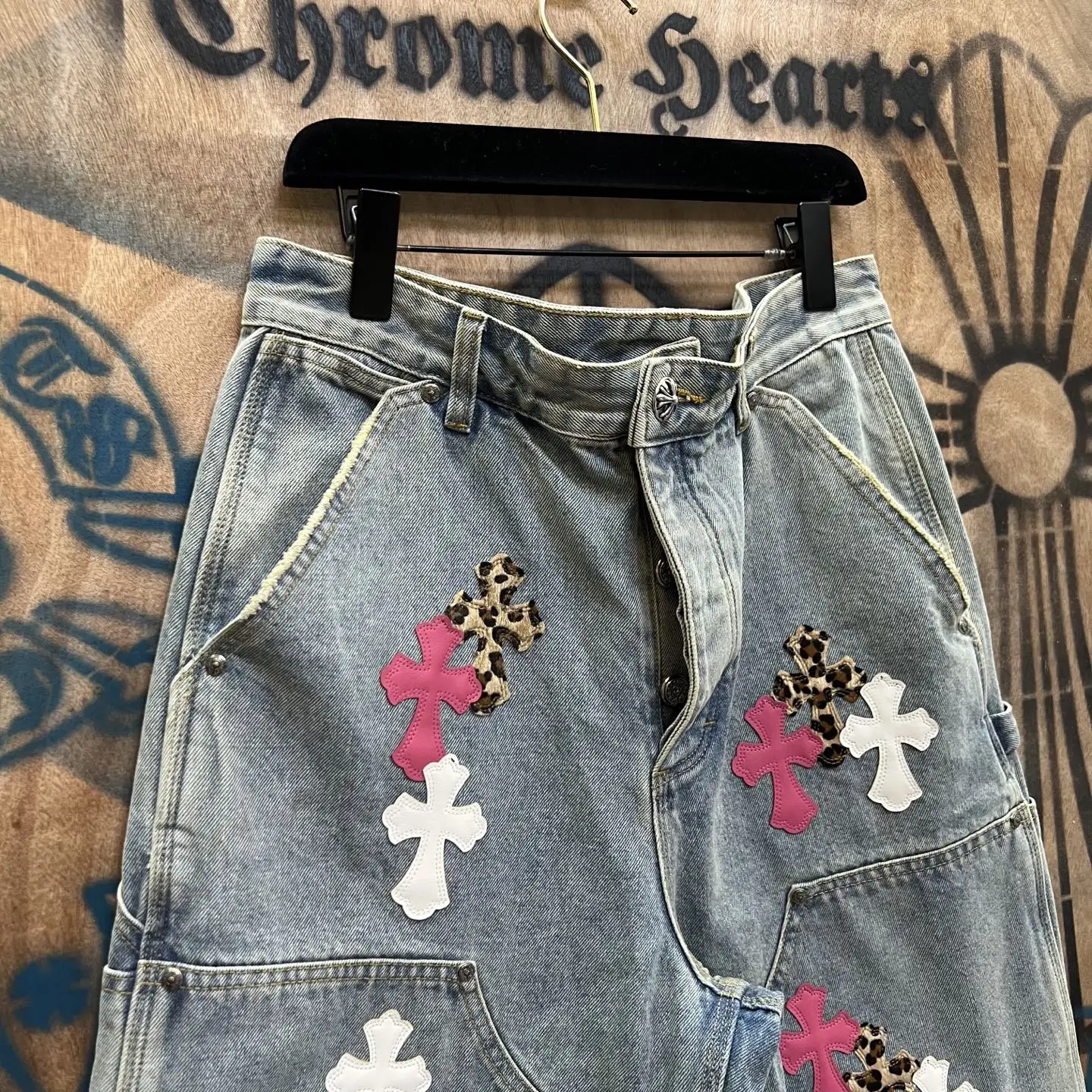 Remade Patchwork Denim Shorts D33014148 — view 2