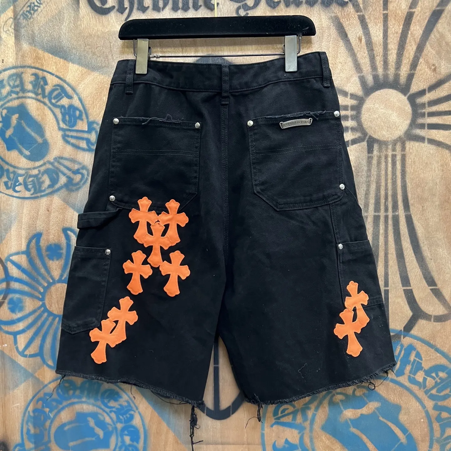 Cross-Patch Remake Denim Shorts D33014154 — view 6