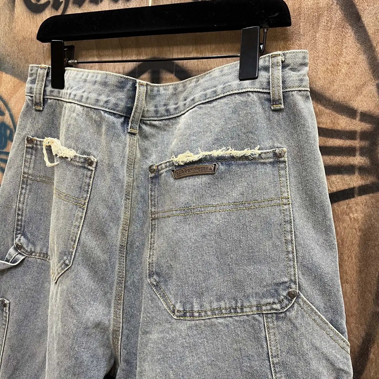 Remade Vintage Denim Carpenter Shorts D33014150 — view 7