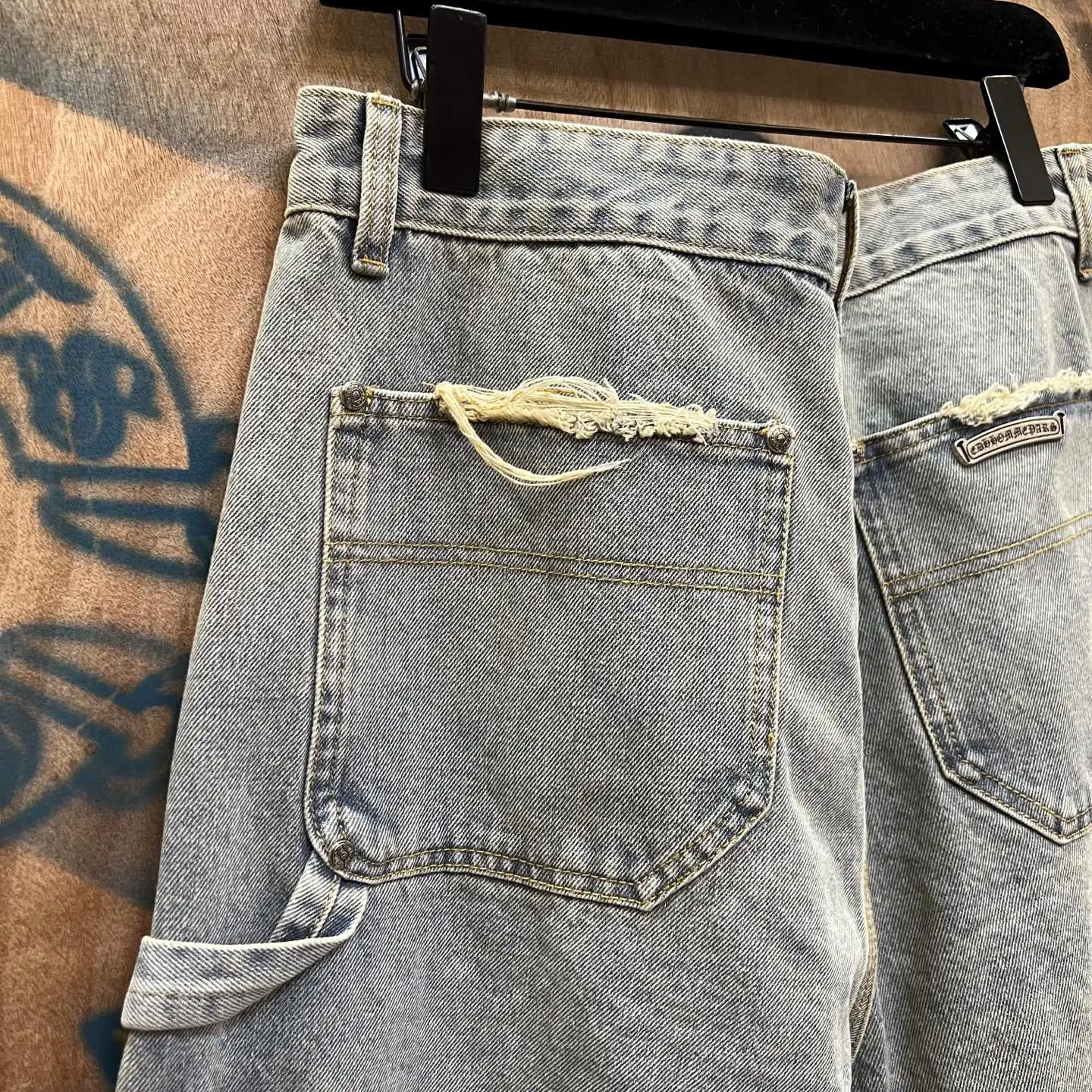Remade Vintage Denim Carpenter Shorts D33014150 — view 8