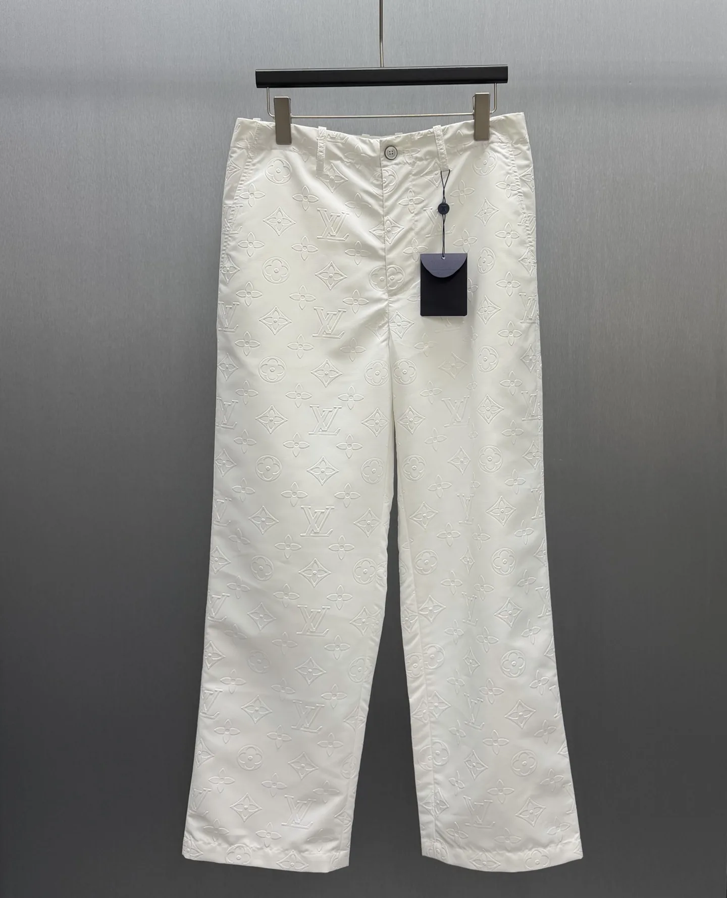 Macro Monogram Embossed Cotton Trousers D33014160