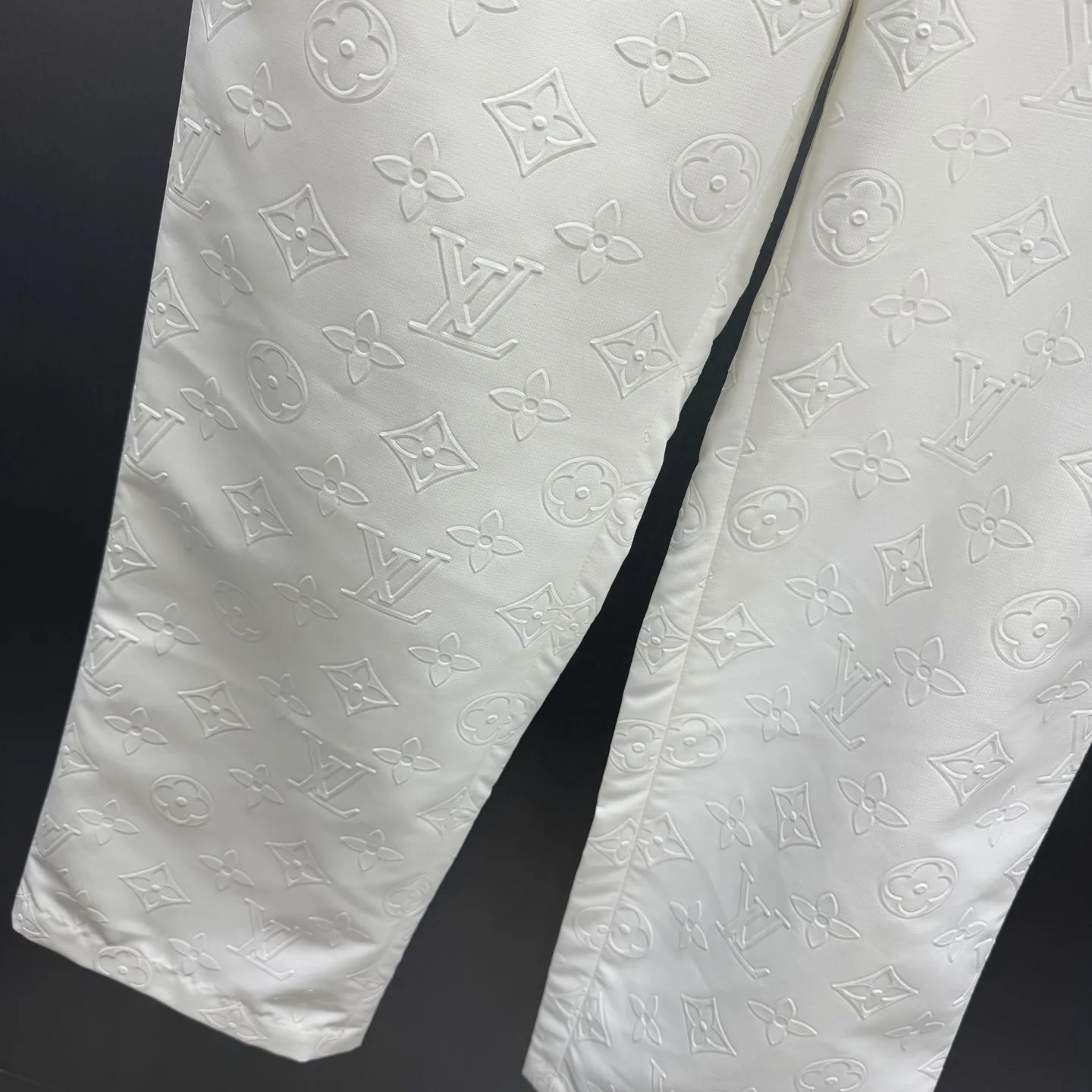 Macro Monogram Embossed Cotton Trousers D33014160 — view 4
