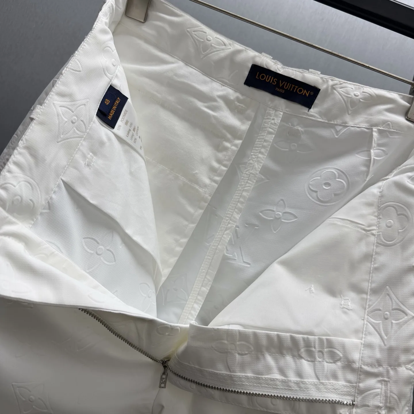 Macro Monogram Embossed Cotton Trousers D33014160 — view 8