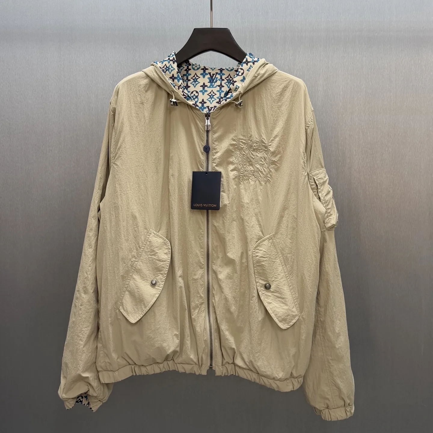 Reversible Monogram Overlap Windbreaker D33014179