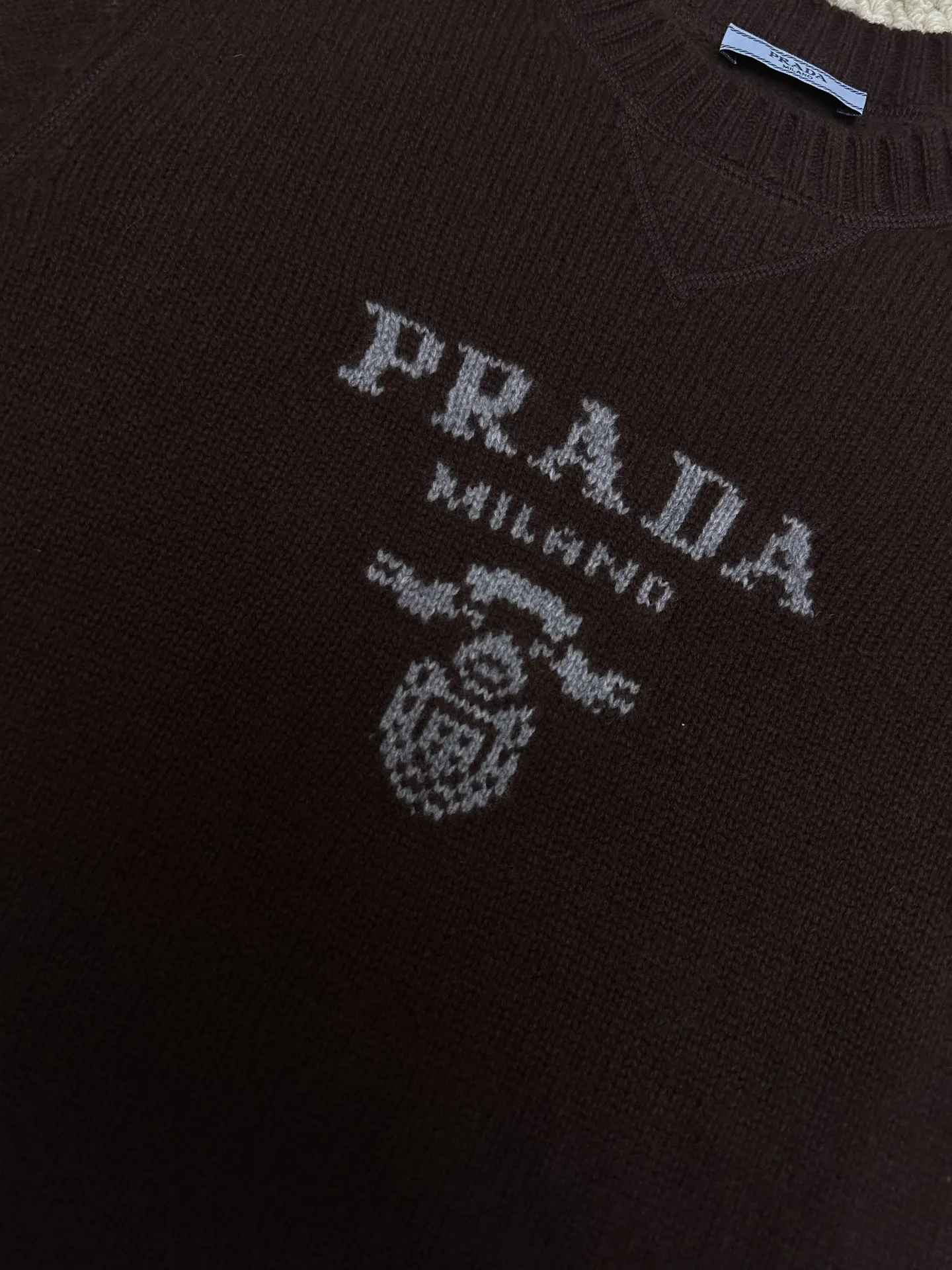Logo-Intarsia Wool and Cashmere-Blend Sweater D33519106 — view 5