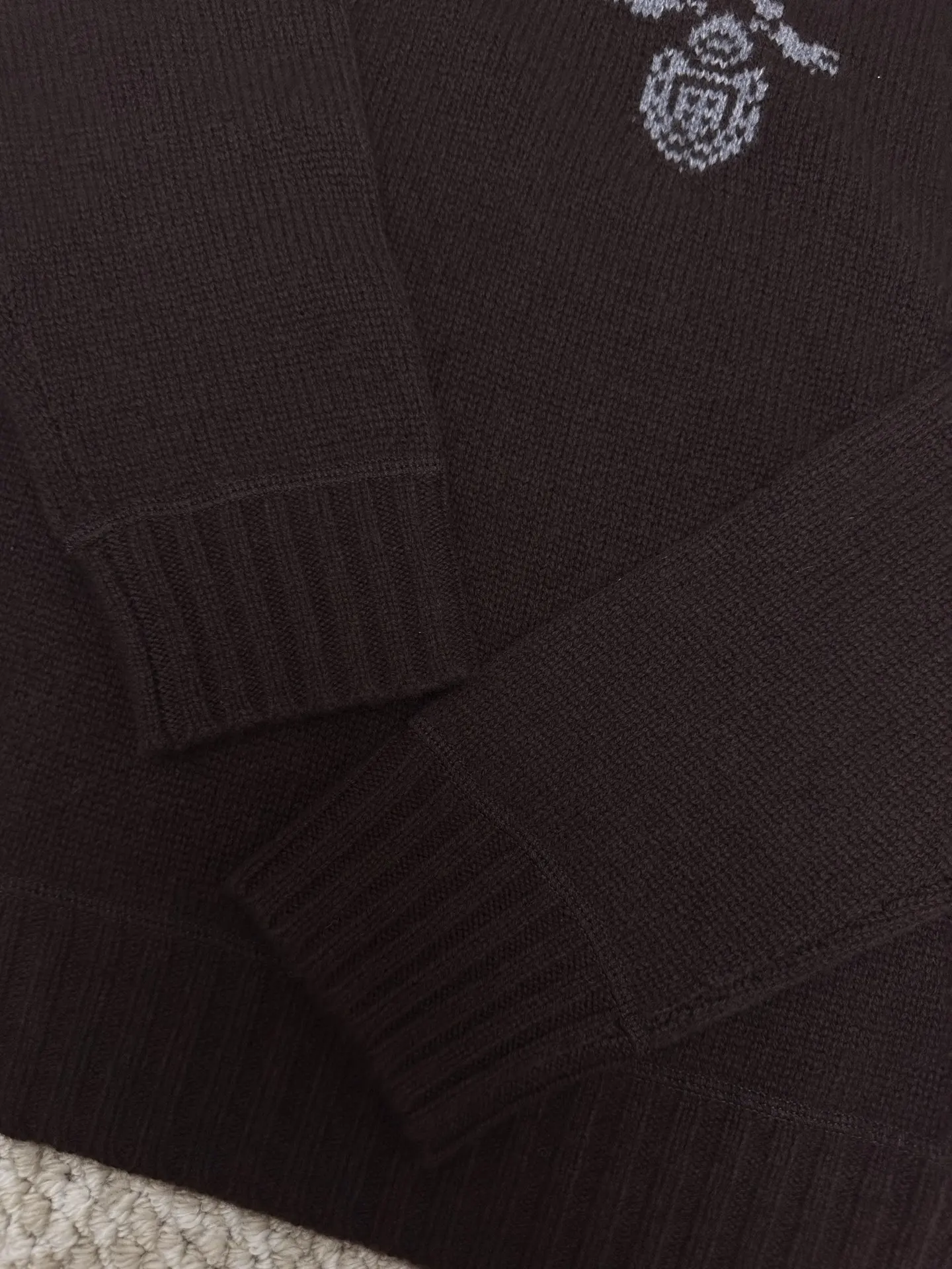 Logo-Intarsia Wool and Cashmere-Blend Sweater D33519106 — view 6