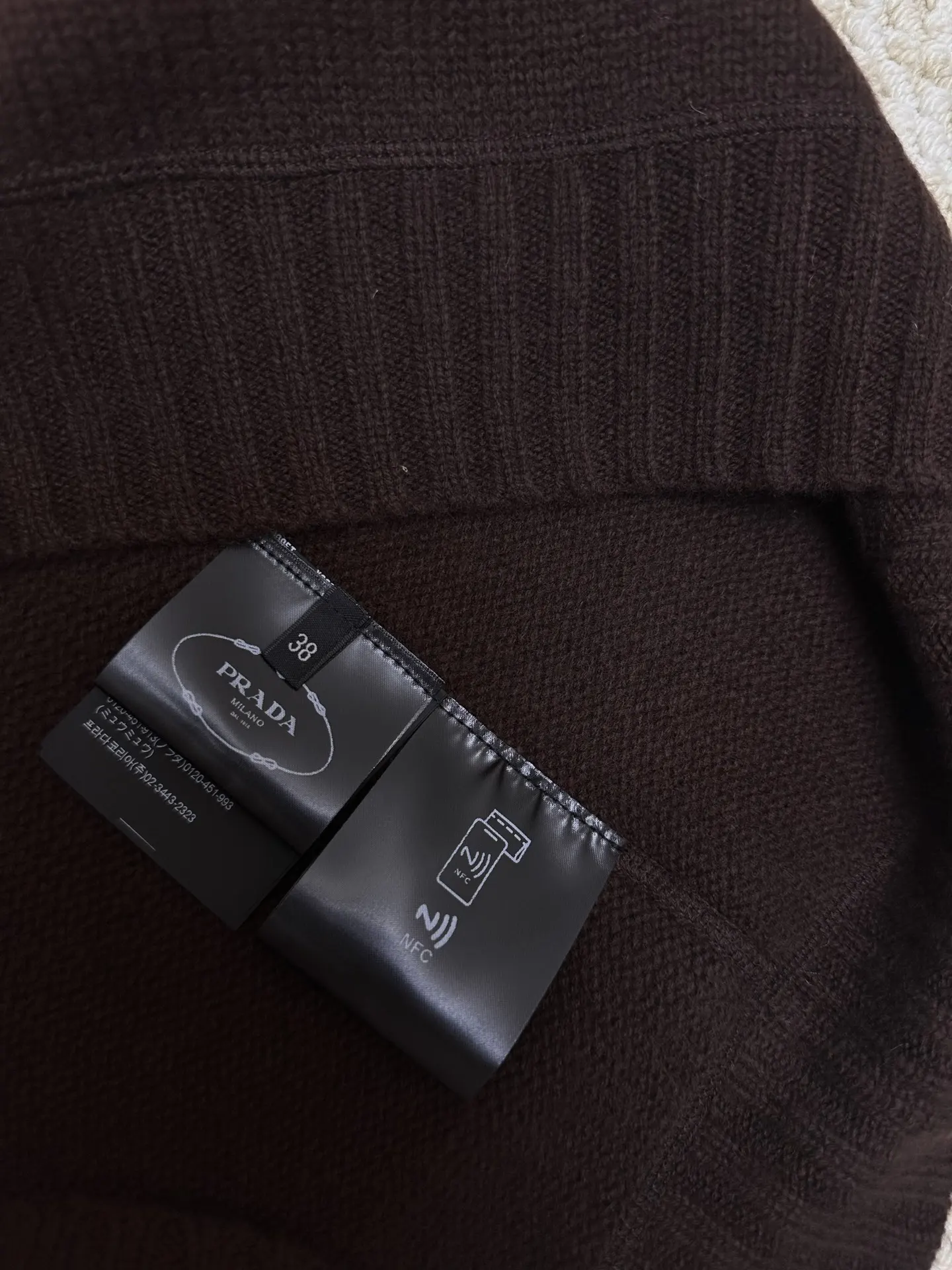 Logo-Intarsia Wool and Cashmere-Blend Sweater D33519106 — view 8