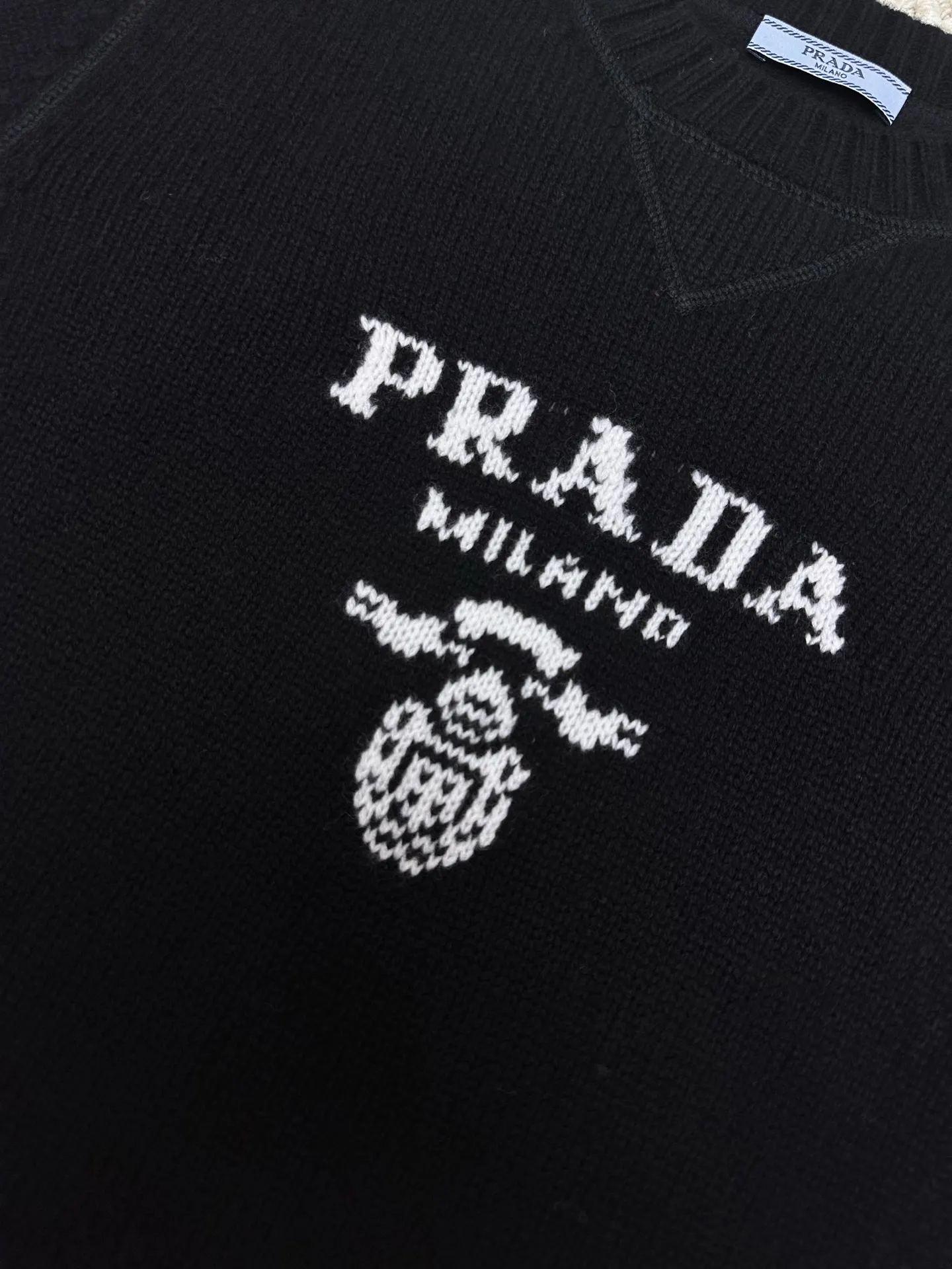 Logo Intarsia Wool and Cashmere Sweater D33519105 — view 5