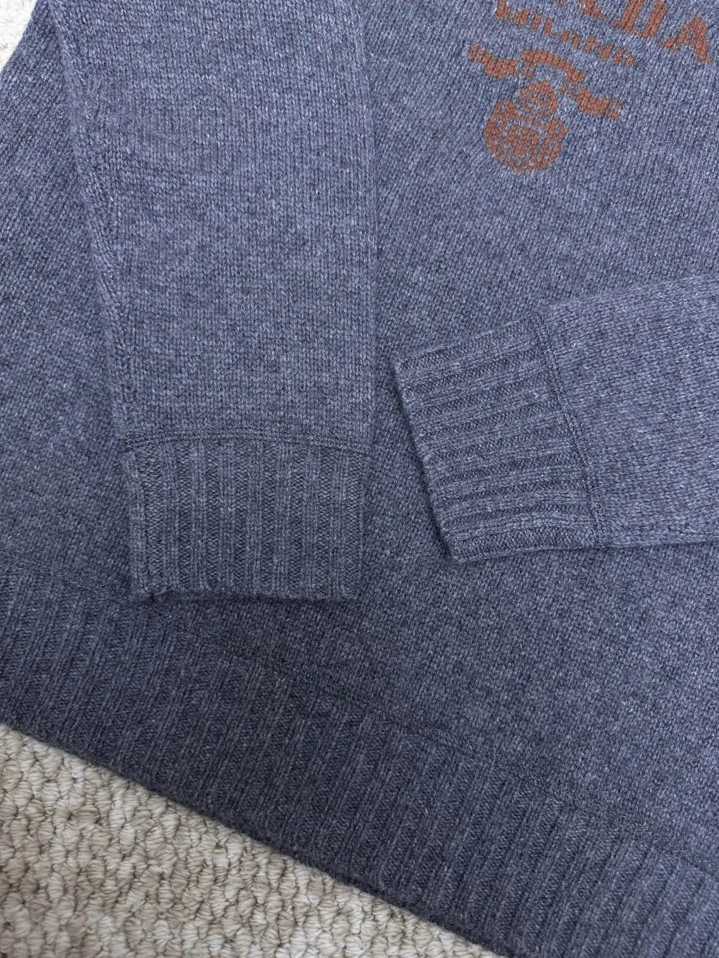 Logo-Intarsia Wool and Cashmere-Blend Sweater D33519107 — view 6