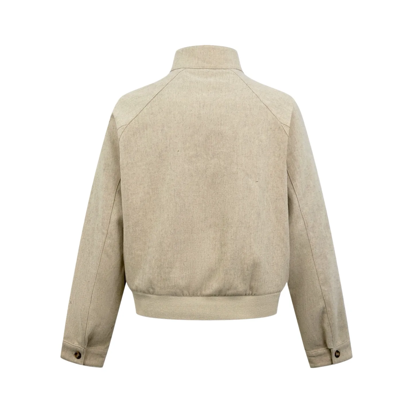 Anagram Embossed Wool-Blend Zip-Up Jacket D33521222 — view 2