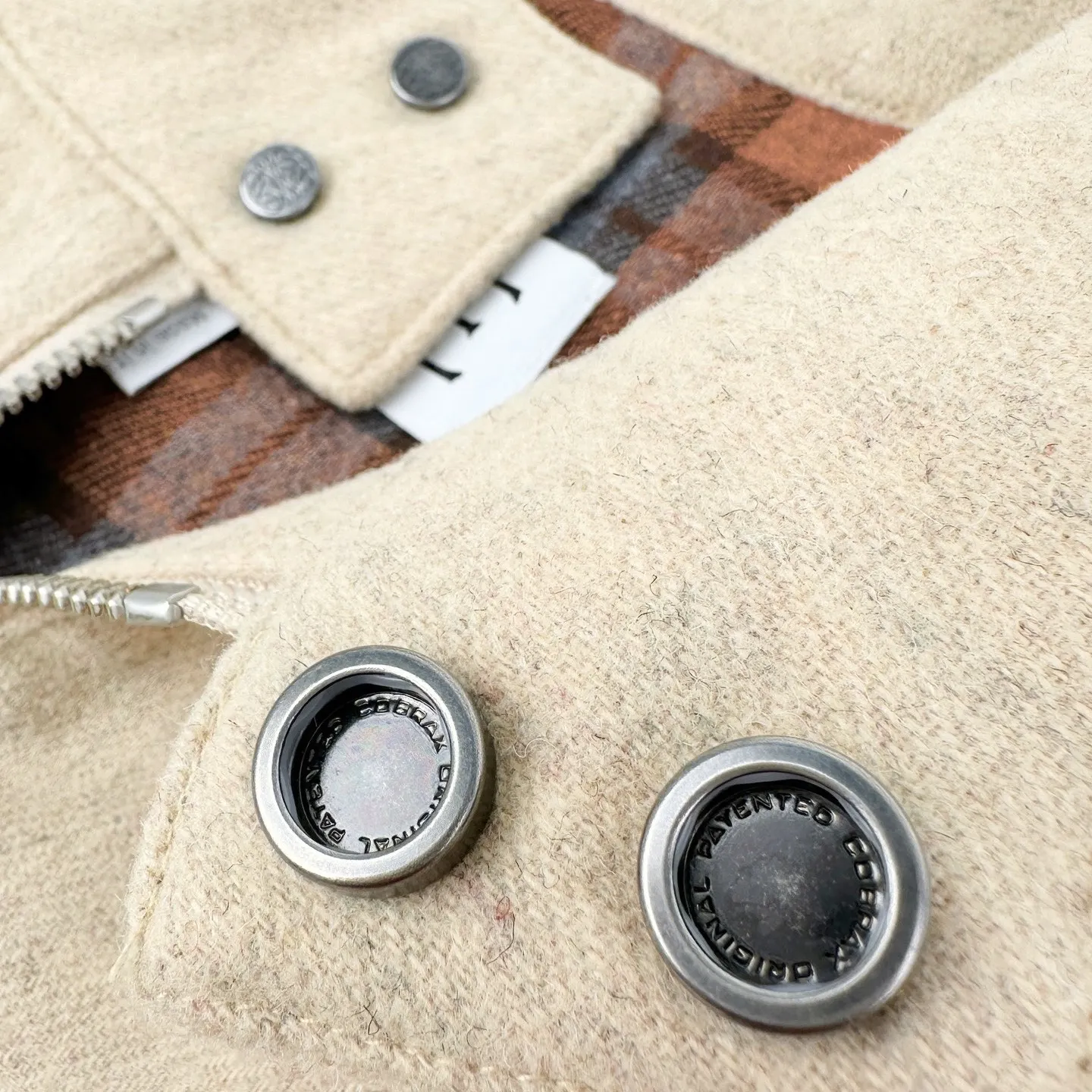 Anagram Embossed Wool-Blend Zip-Up Jacket D33521222 — view 4