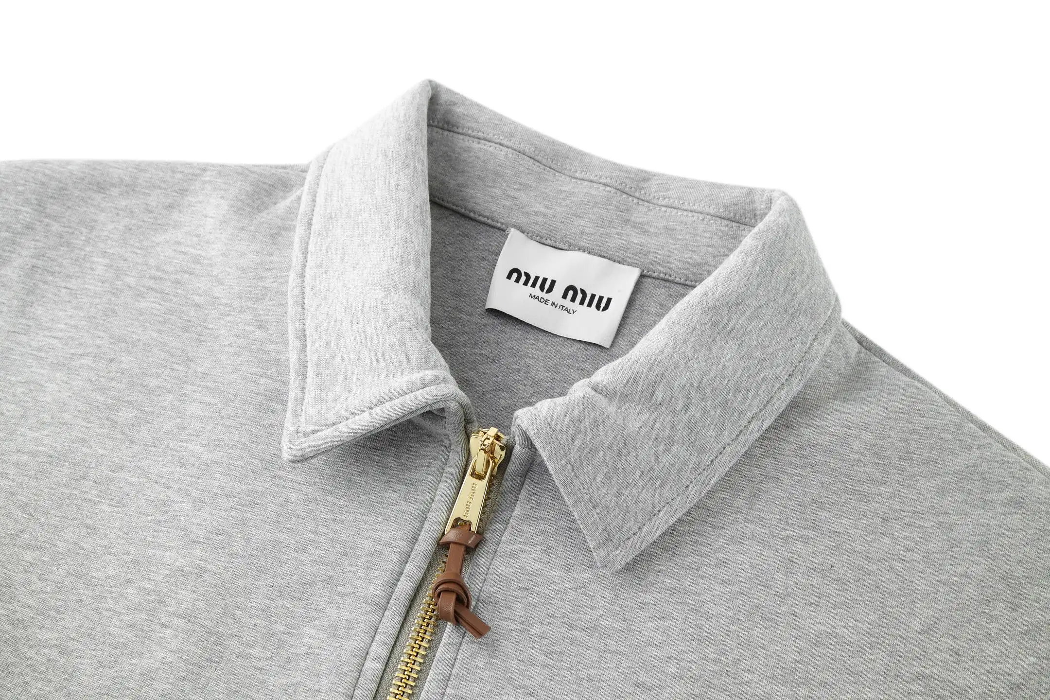 Logo-Embroidered Zip-Up Jersey Jacket D33521089 — view 3