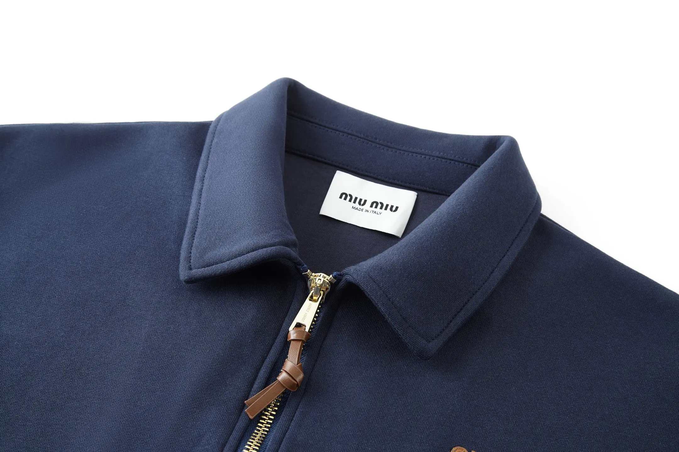 Logo-Embroidered Zip-Up Cotton Jacket D33521088 — view 3