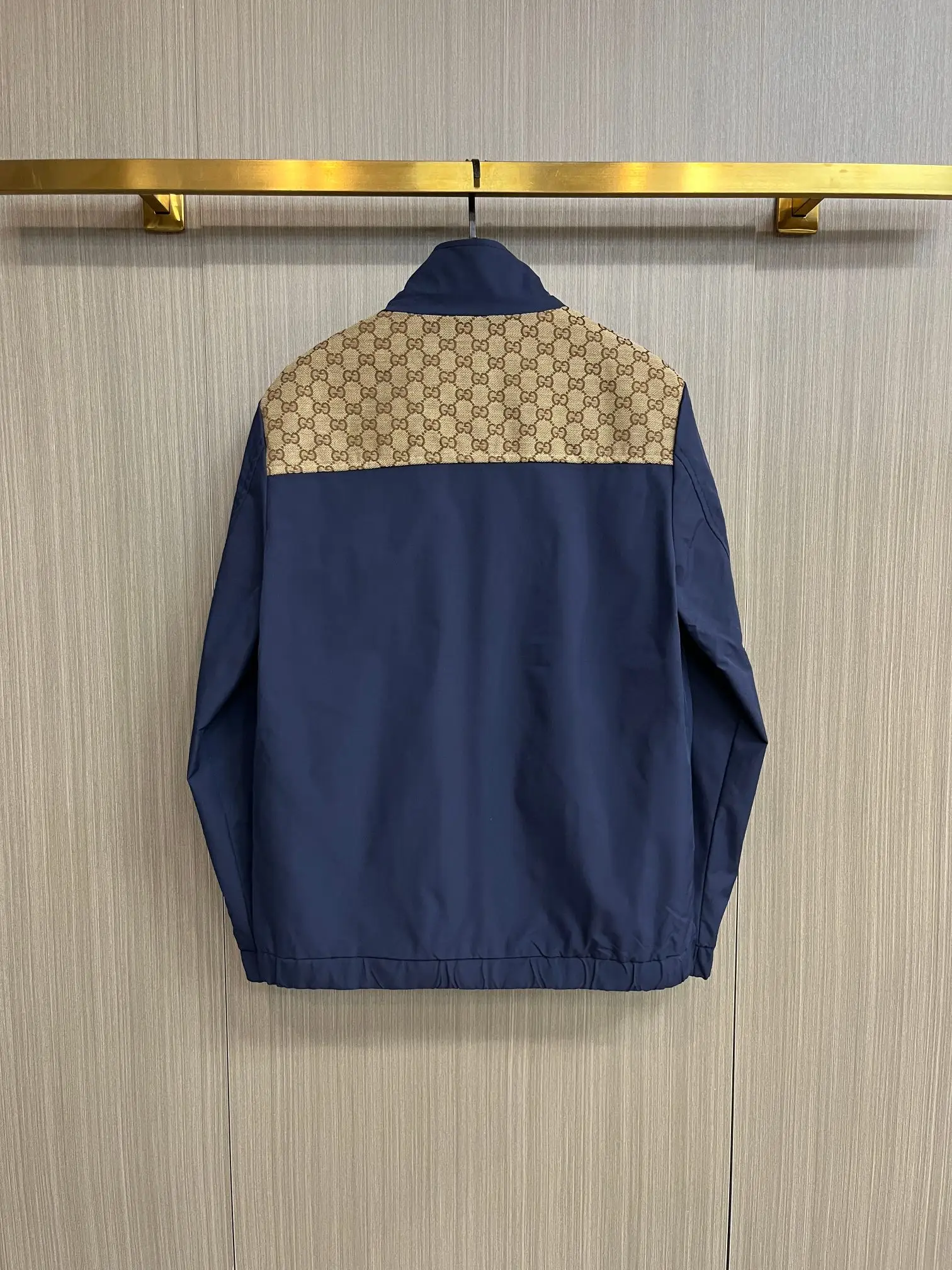 Monogram Panel Zip-Up Hooded Jacket D34014324 — view 2