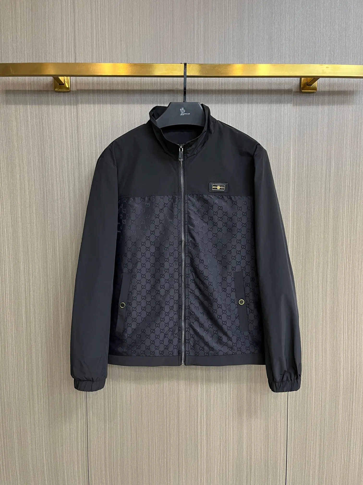 Monogram Panel Zip-Up Jacket D34014322