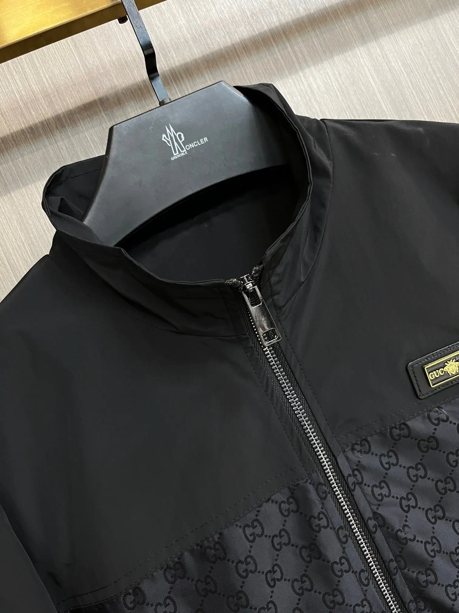 Monogram Panel Zip-Up Jacket D34014322 — view 3