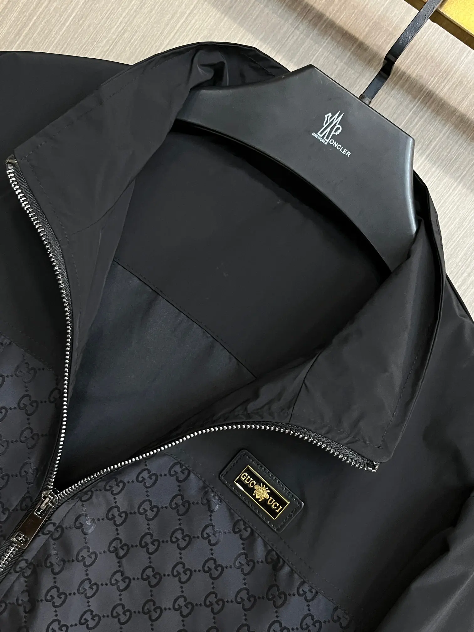Monogram Panel Zip-Up Jacket D34014322 — view 5