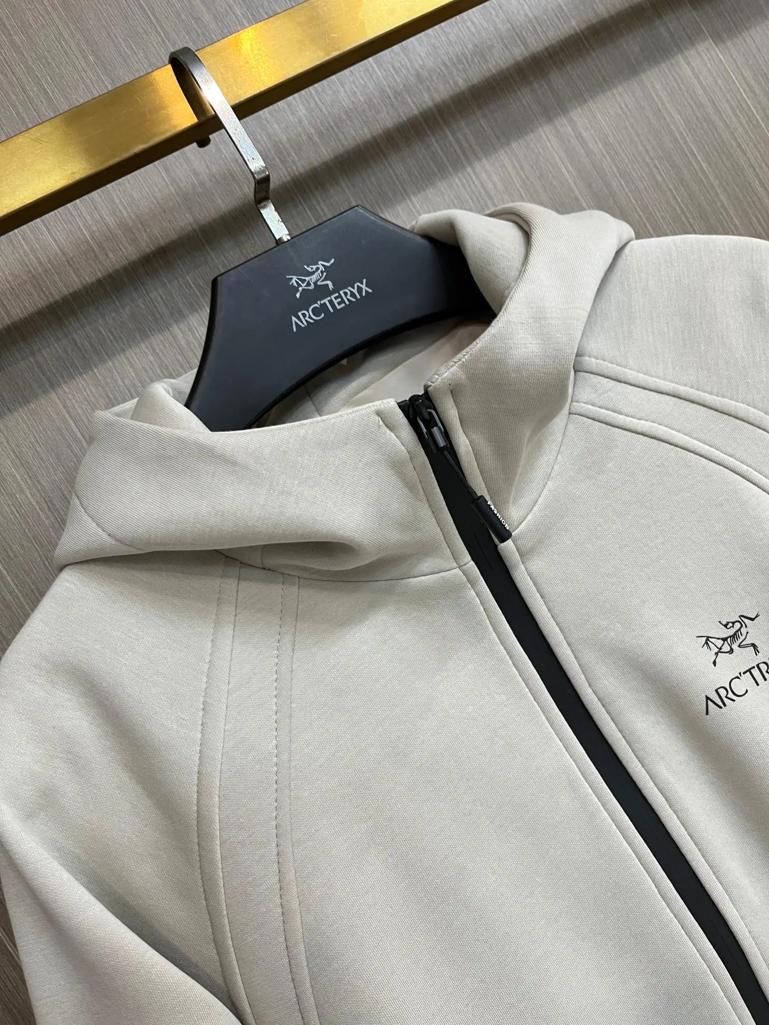 Logo-Embroidered Hooded Softshell Jacket D34014318 — view 3