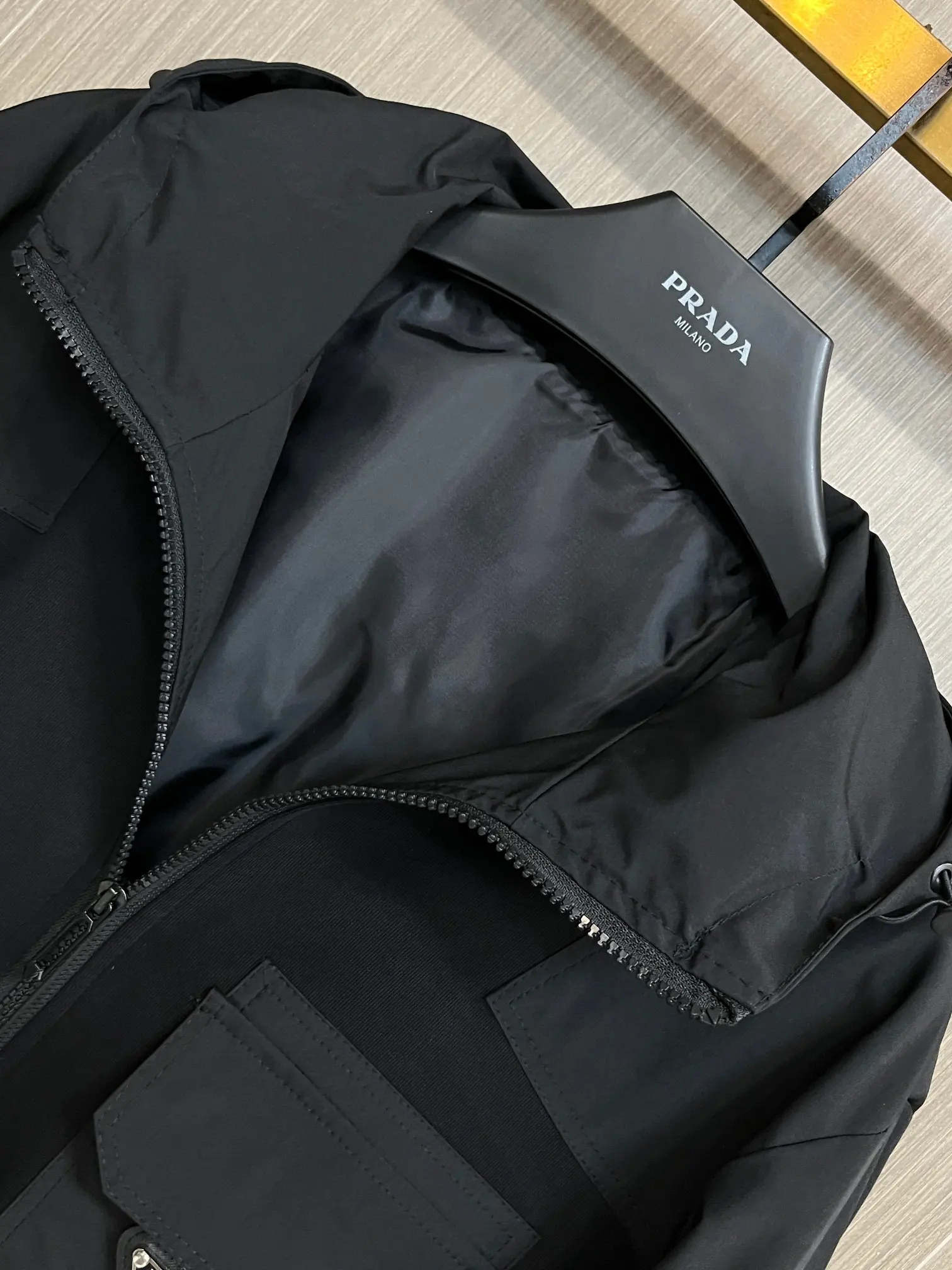 Logo-Appliqué Hooded Shell Jacket D34014315 — view 4