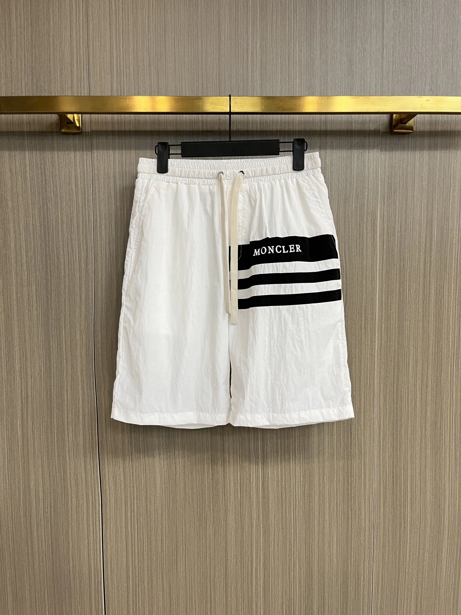 Striped Hooded Windbreaker and Shorts Set D34014405 — view 3