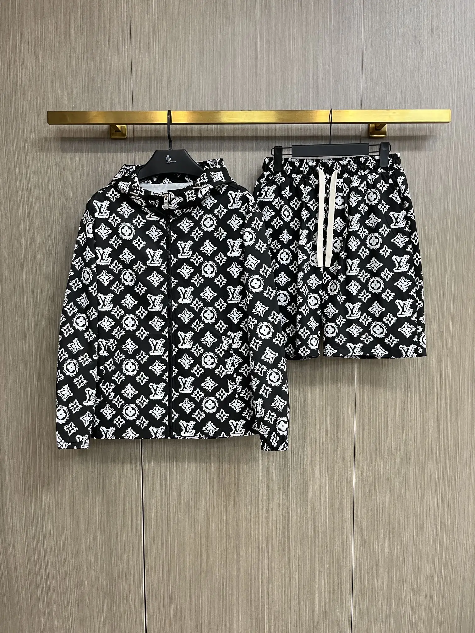 Monogram Print Windbreaker and Shorts Set D34014556