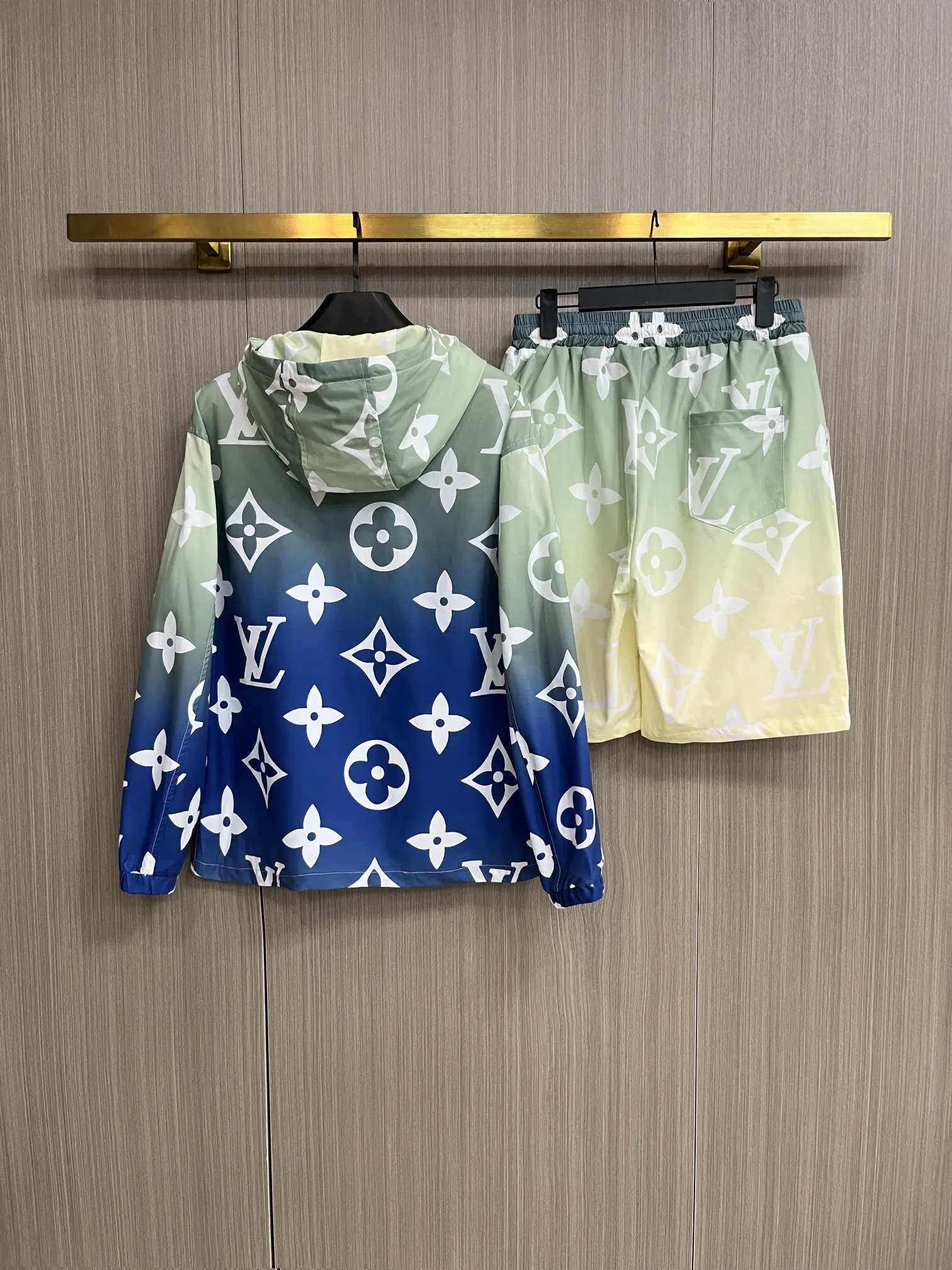 Monogram Gradient Hooded Windbreaker and Shorts Set D34014540 — view 2